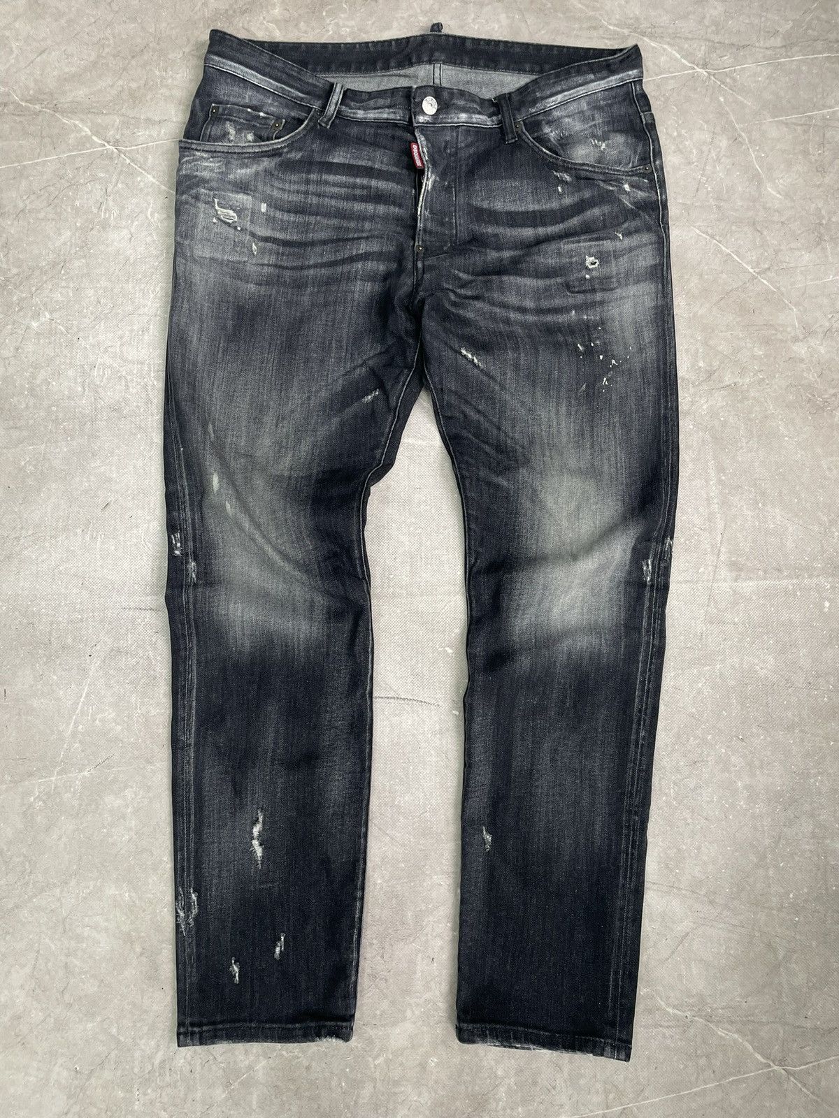 Dsquared2 Dsquared2 Stretch Jeans Distressed Black Pants Size US 34 / EU 50 - 1 Thumbnail