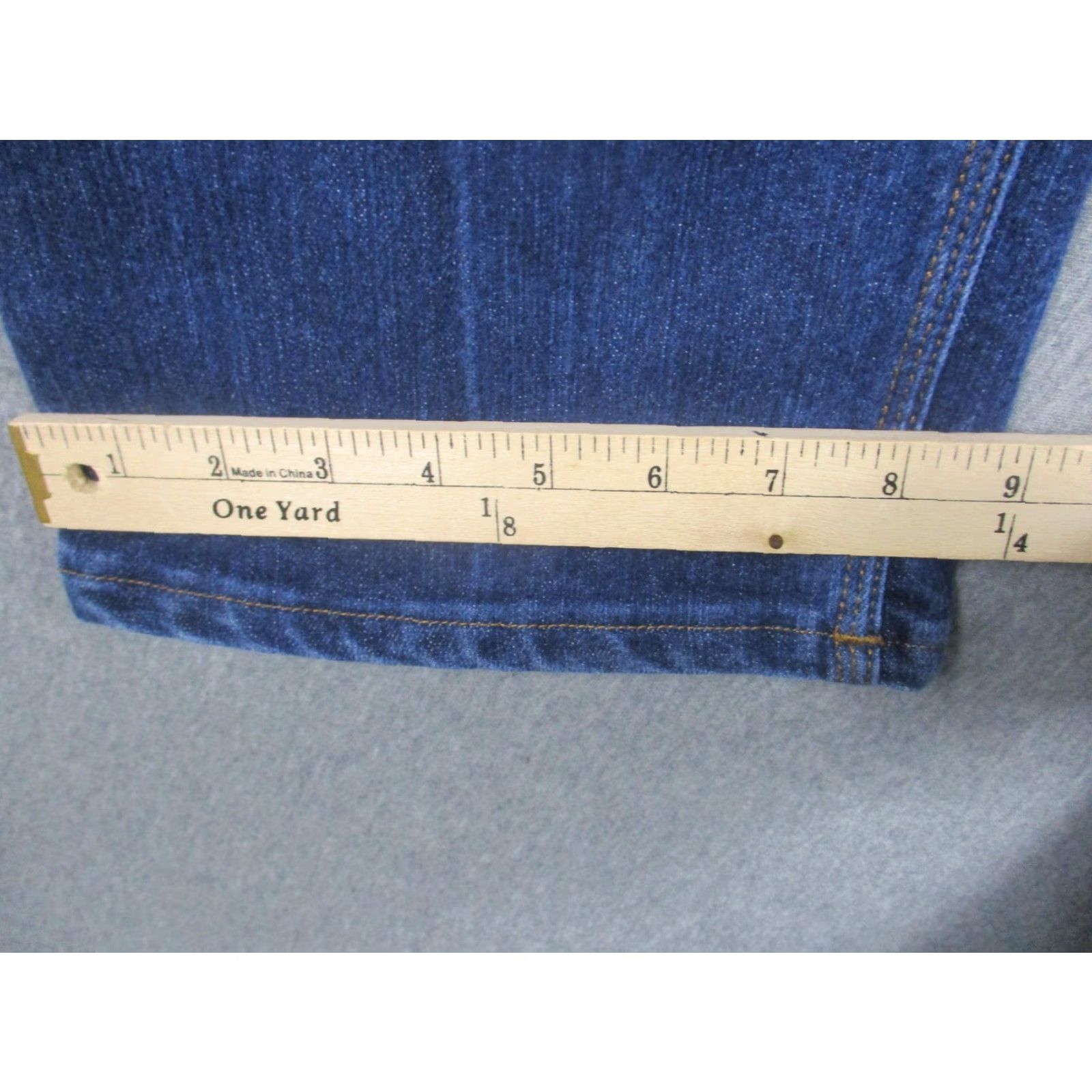 Vintage Origin Jeans Mens 40x32 Blue Denim Straight Leg Workwear Leg Jeans USA Rise Mid 5-Pocket O/E Legit Fit Mens Size US 40 / EU 56 - 6 Thumbnail