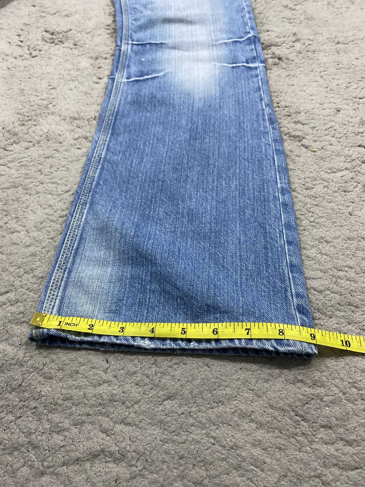 If Six Was Nine Nicole Club For Men Flared Studded Punk Style Jeans Denim Size US 34 / EU 50 - 20 Thumbnail