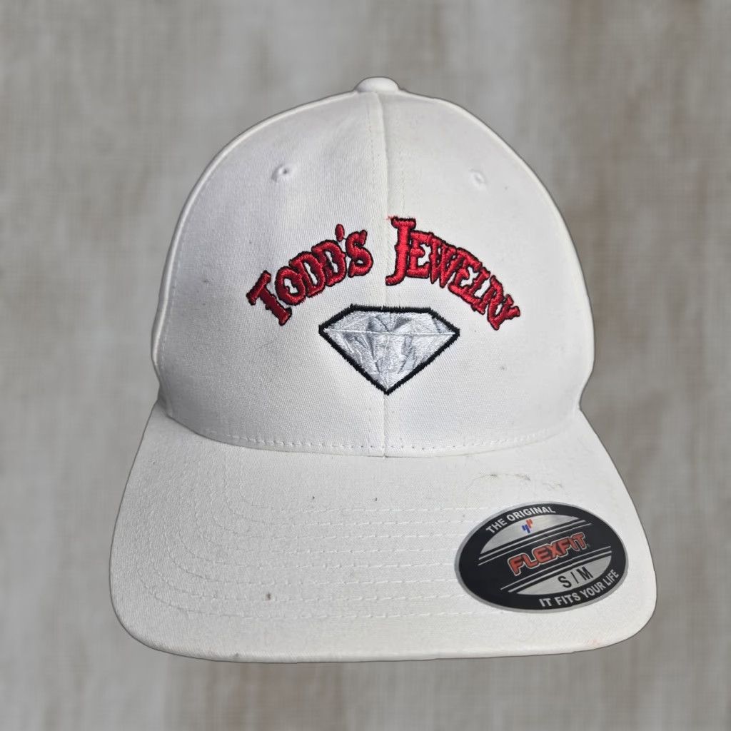 Vintage Hat Baseball Cap Adult M White Cotton Polyester Adjustable | Men | Casual Size ONE SIZE - 1 Thumbnail