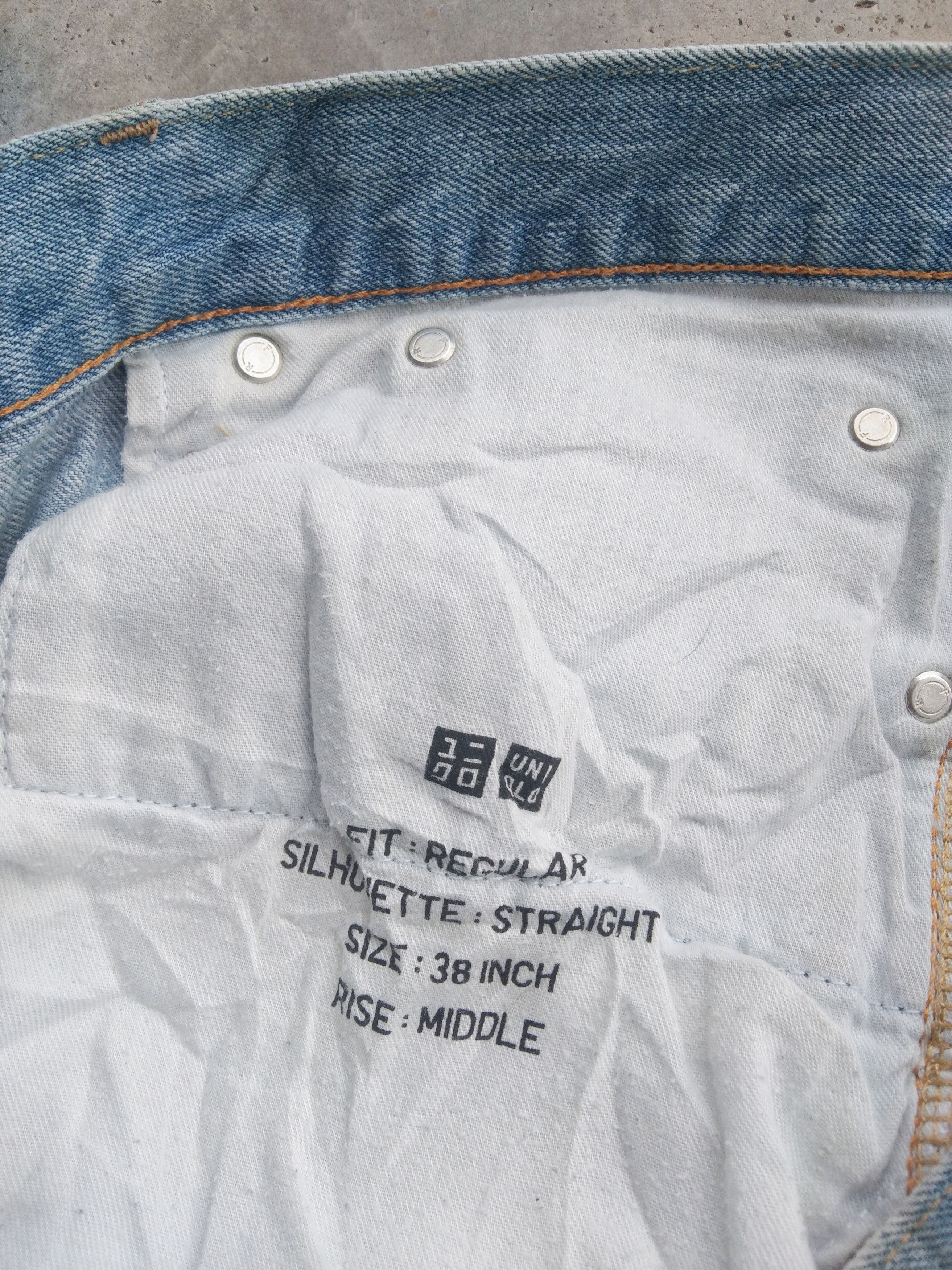 Japanese Brand Vintage Redline Uniqlo Faded Blue Selvedge Jeans 38x34 Size US 38 / EU 54 - 8 Thumbnail