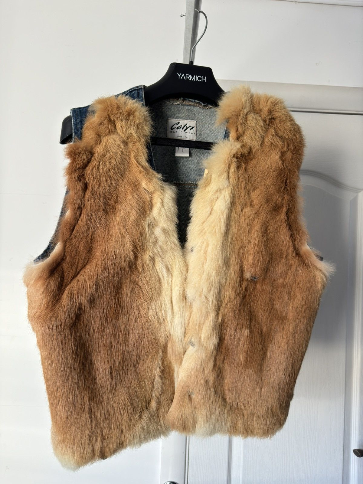 Vintage Vintage Denim Vest Fox Fur Real 100% Fur Jacket Size M / US 6-8 / IT 42-44 - 11 Thumbnail