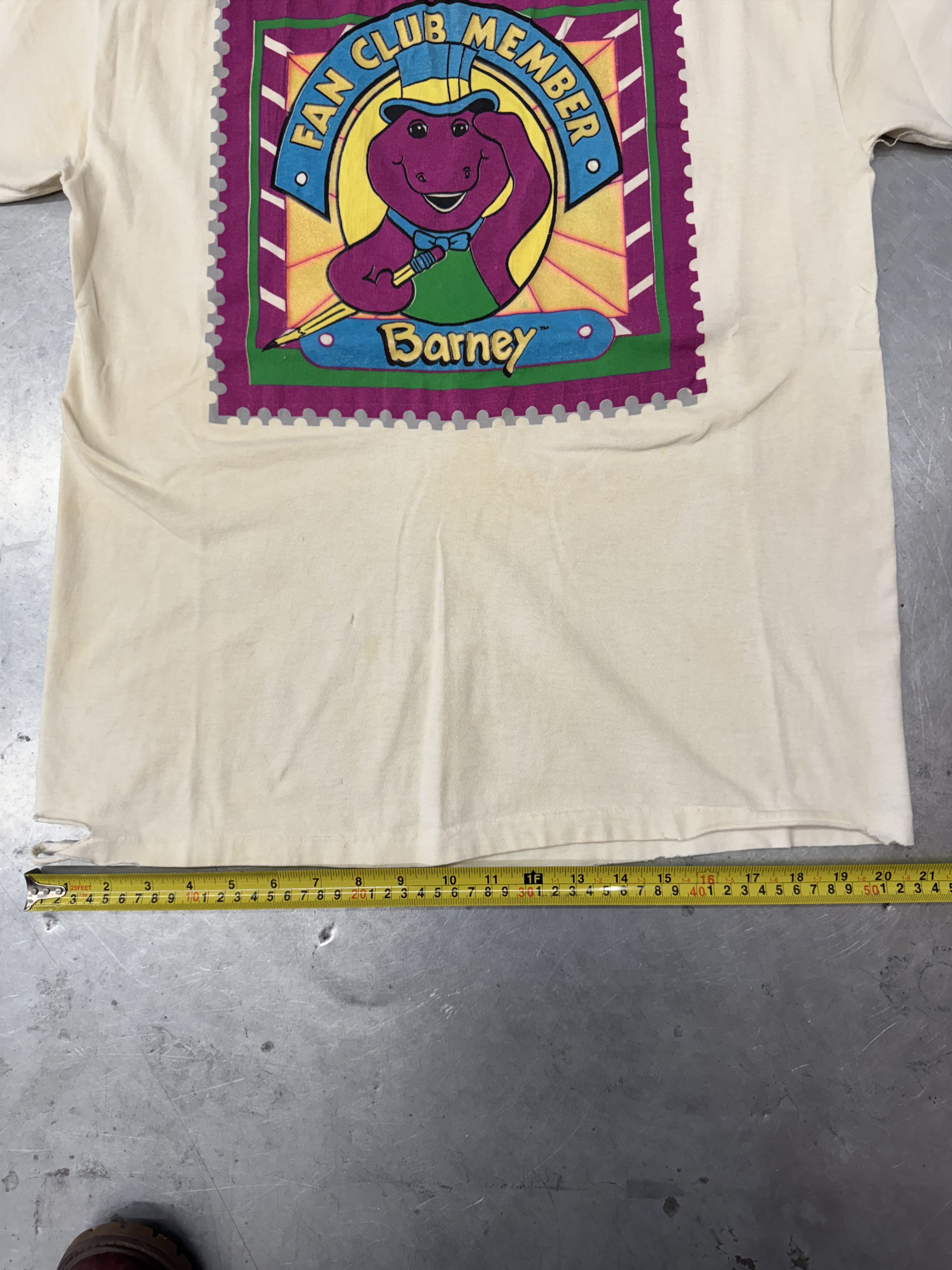Logo 7 Vintage Barney Fan Club Tee Size US L / EU 52-54 / 3 - 5 Thumbnail