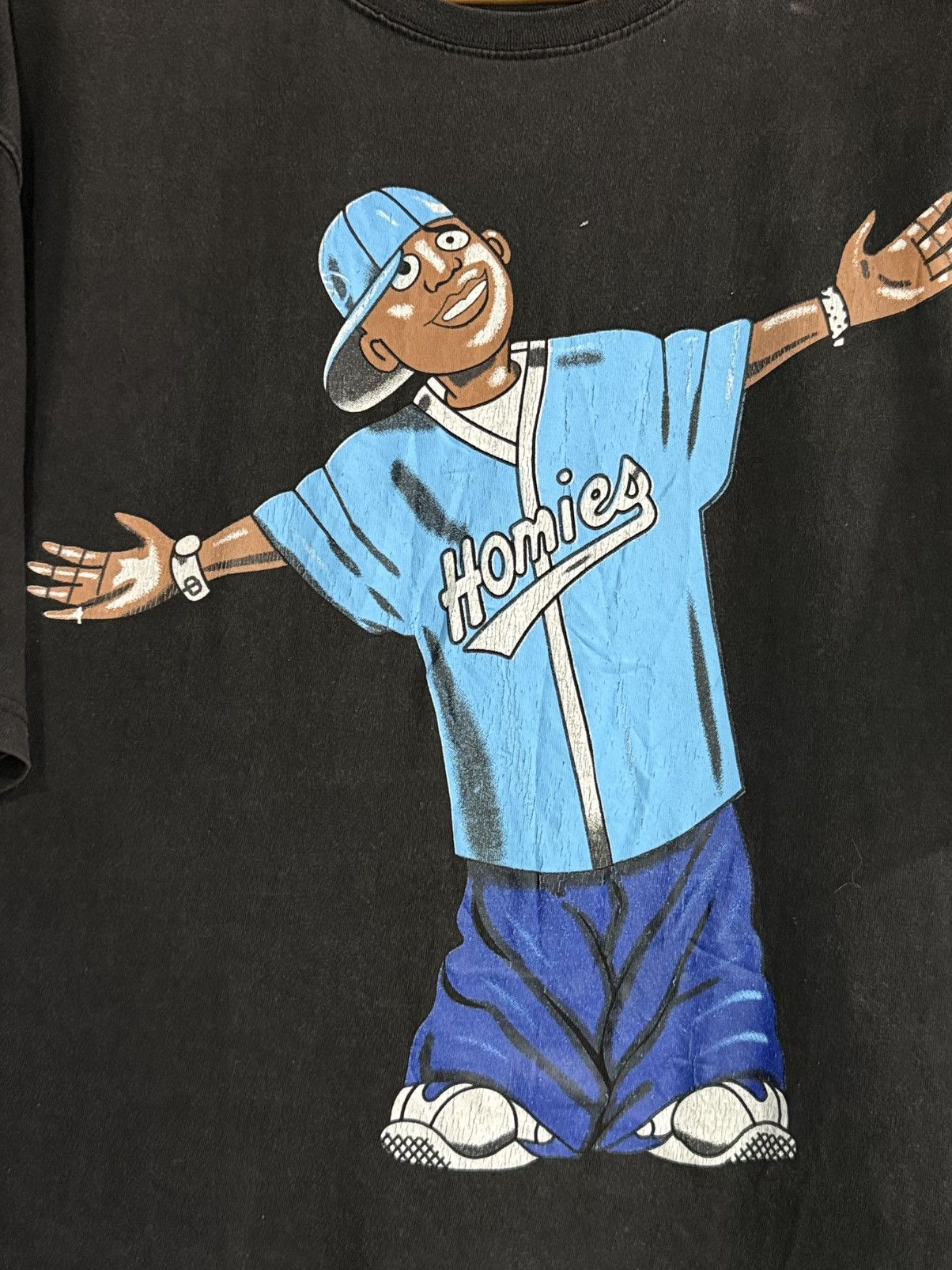 Homies Vintage Homies Streetwear Hip Hop Faded Tee Size US XXL / EU 58 / 5 - 2 Thumbnail