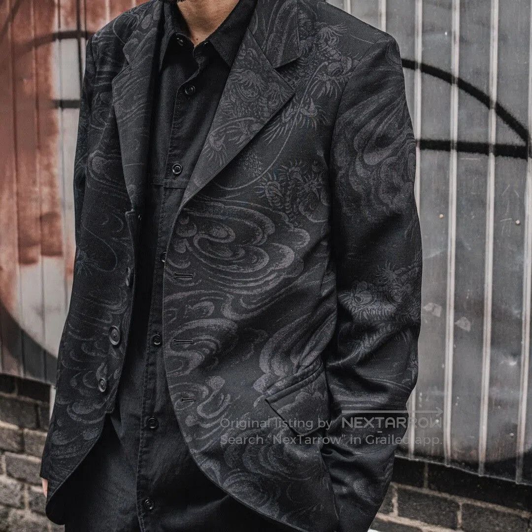 Yohji Yamamoto Yohji Yamamoto 22AW Dragon Pattern Jacket. Size US M / EU 48-50 / 2 - 3 Thumbnail