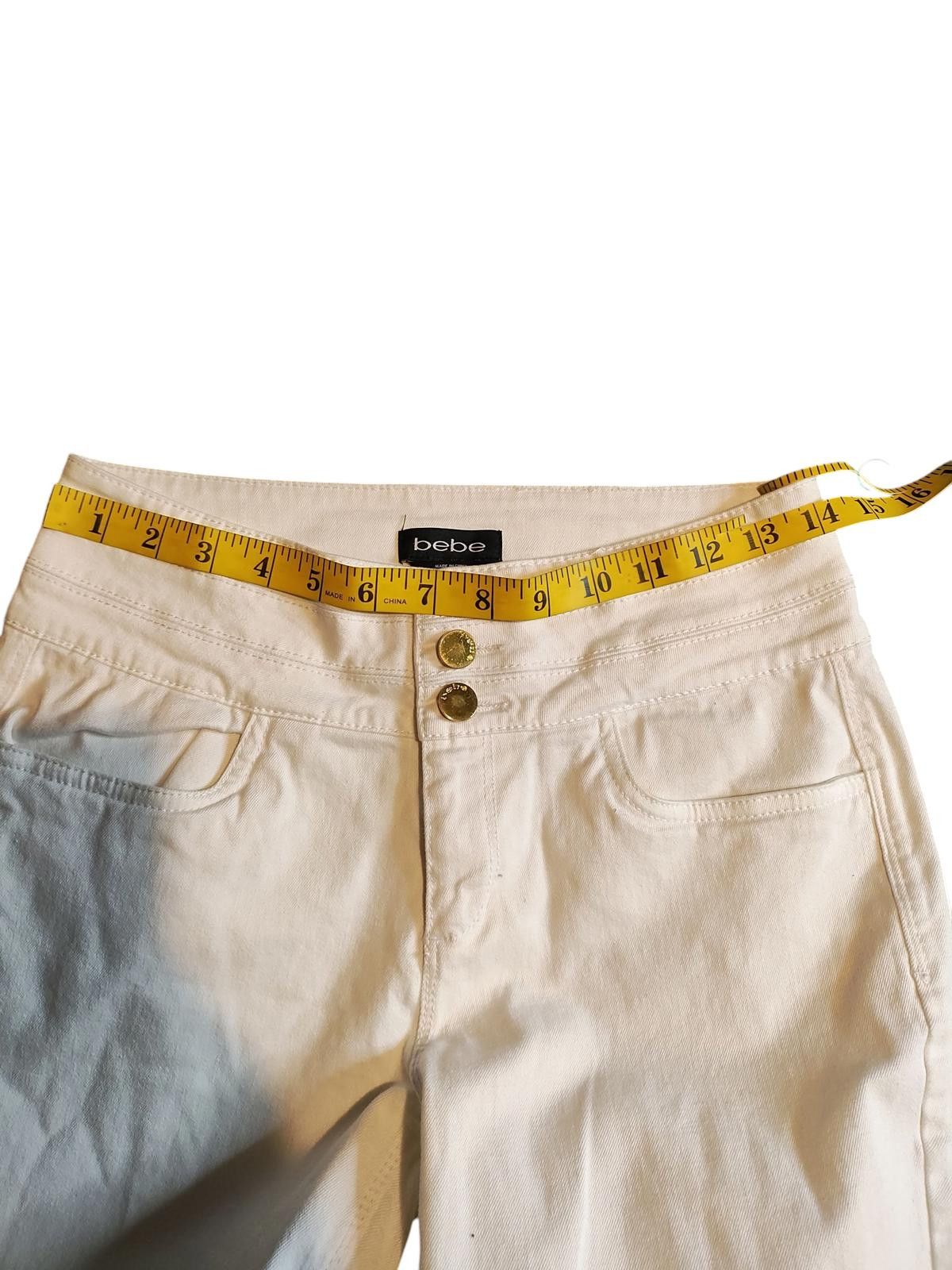 United Colors Of Benetton Bebe Women's Casual White Pants Size 28" / US 6 / IT 42 - 7 Thumbnail