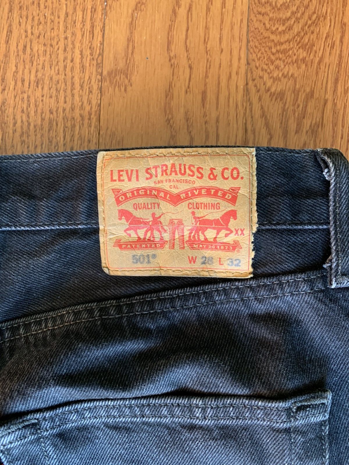 Levi's Levi’s Black 501 Jeans Size US 28 / EU 44 - 3 Thumbnail