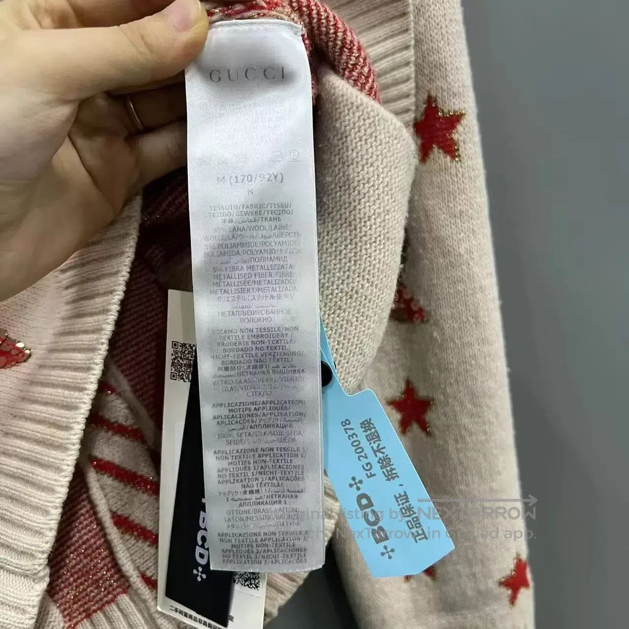 Gucci Gucci Sequin Pearl Embroidered Knit Cardigan. Size M / US 6-8 / IT 42-44 - 6 Thumbnail
