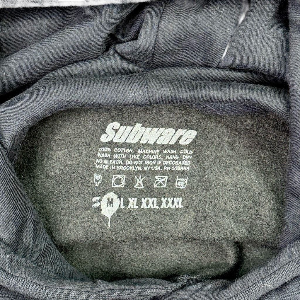 Subware Subware Graffiti Spray Drawstring Hoodie Pullover - Medium Size US M / EU 48-50 / 2 - 4 Thumbnail