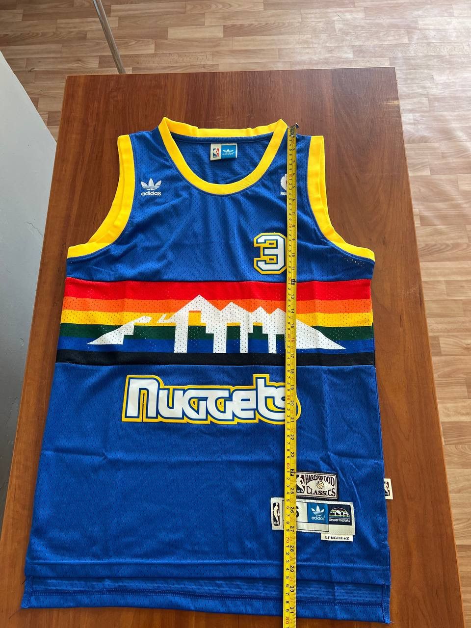 NBA 1987 NBA DENVER NUGGETS #3 IVERSON REMAKE BASKETBALL JERSEY Size US S / EU 44-46 / 1 - 11 Thumbnail