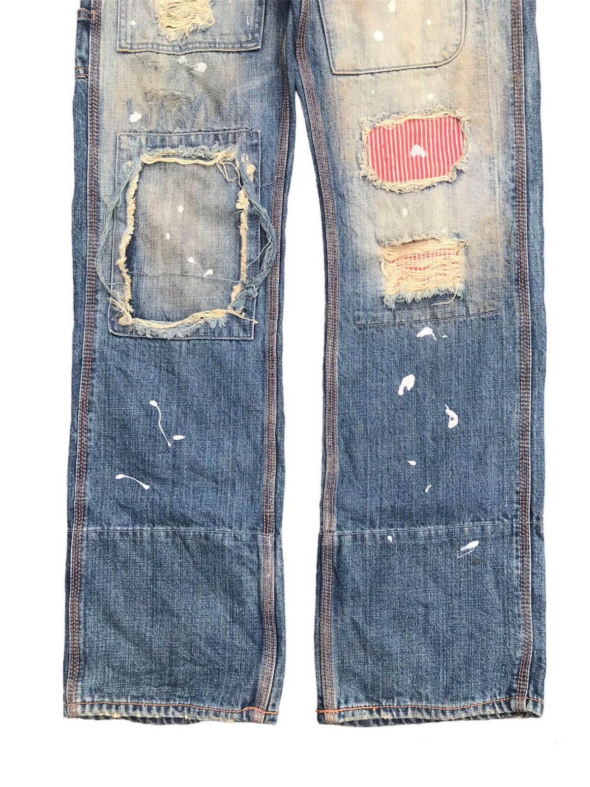 If Six Was Nine Back Vintage Distressed Denim Size US 32 / EU 48 - 7 Thumbnail