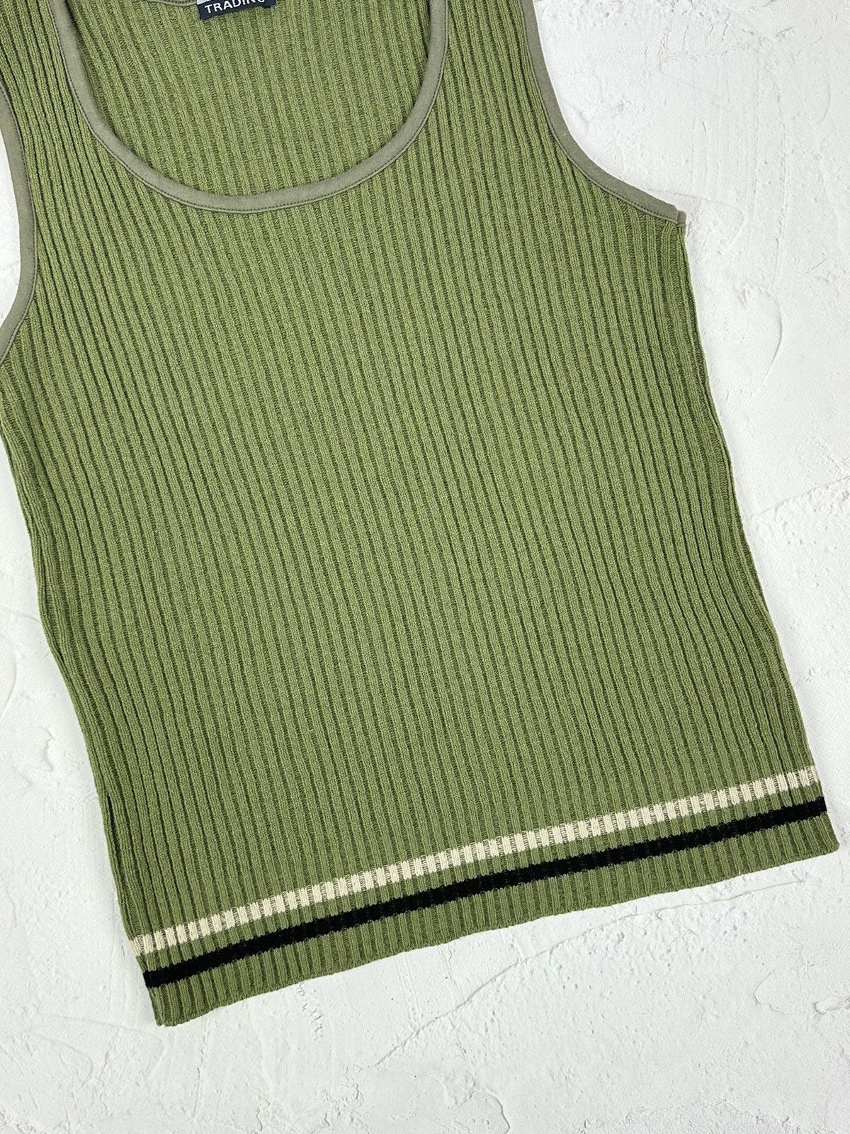 Japanese Brand × Vintage Vintage Ribbed Khaki Top Size M / US 6-8 / IT 42-44 - 3 Thumbnail