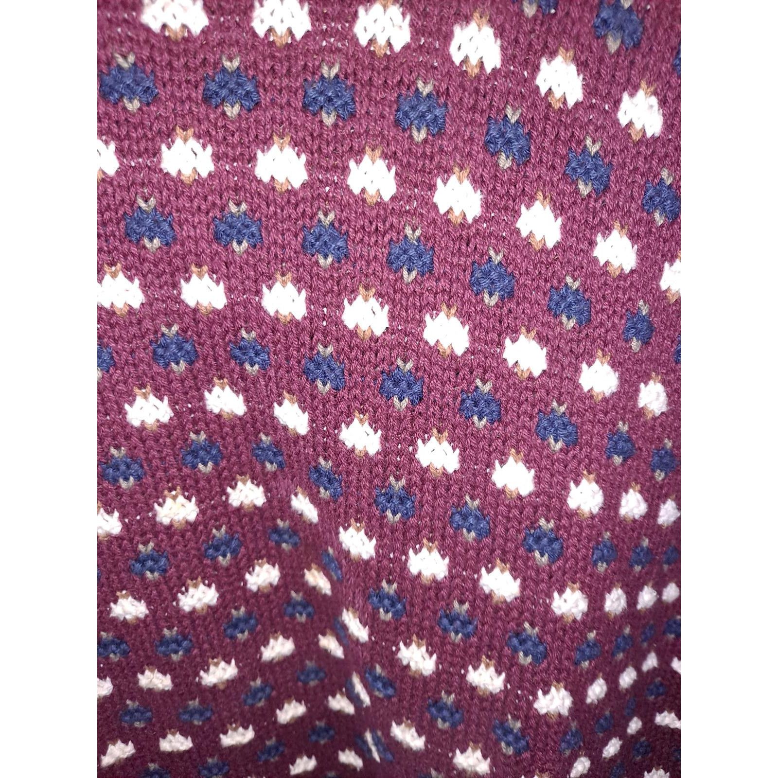 Eddie Bauer Eddie Bauer Sweater Crew Neck Maroon, White and Blue Size Me Size US M / EU 48-50 / 2 - 2 Thumbnail