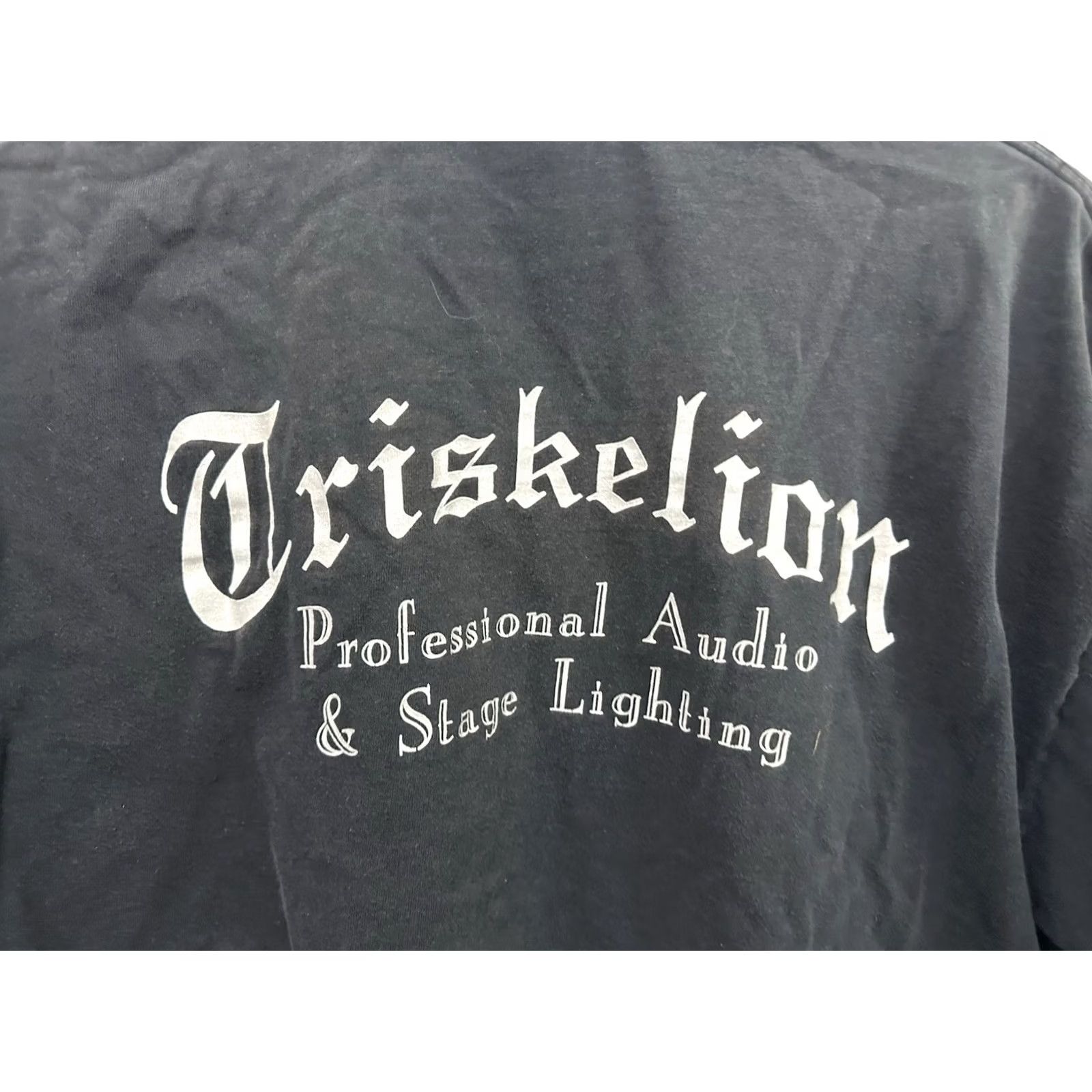 Hanes VTG Triskelion Professional Audio Sound Stage Lighting Crew T-Shirt XL Black Mens Shirt Size US XL / EU 56 / 4 - 3 Thumbnail