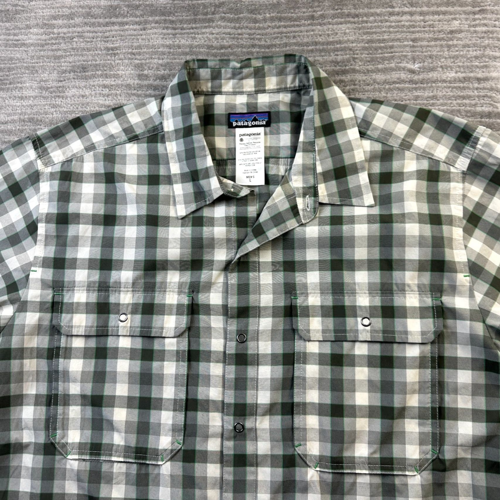 Patagonia Patagonia Shirt Mens Large Green Snap Utility Fishing Outdoor El Ray Size US L / EU 52-54 / 3 - 3 Thumbnail