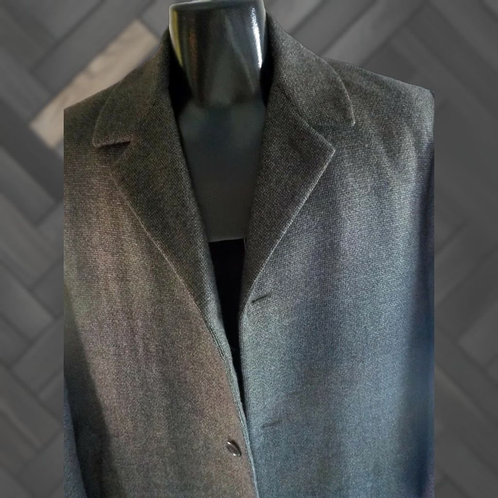 Calvin Klein CALVIN KLEIN Men's Wool Single Breasted Overcoat Brown Lined Size LARGE Size US L / EU 52-54 / 3 - 1 Thumbnail