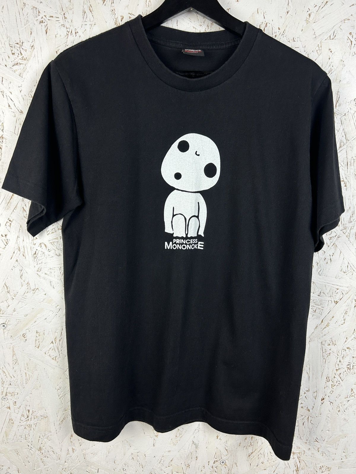 Vintage Anime Princess Mononoke Kodama Movie T-Shirt S Black