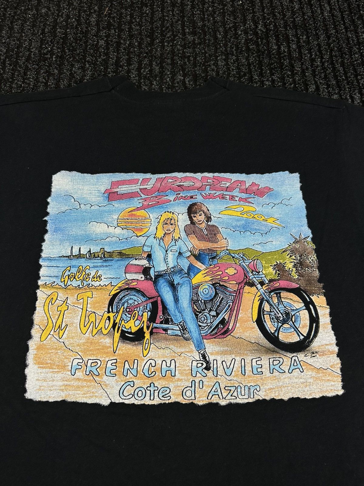 Harley Davidson Vintage USA Harley Davidson European Bike Week 2001 T Shirt Size US XL / EU 56 / 4 - 3 Thumbnail