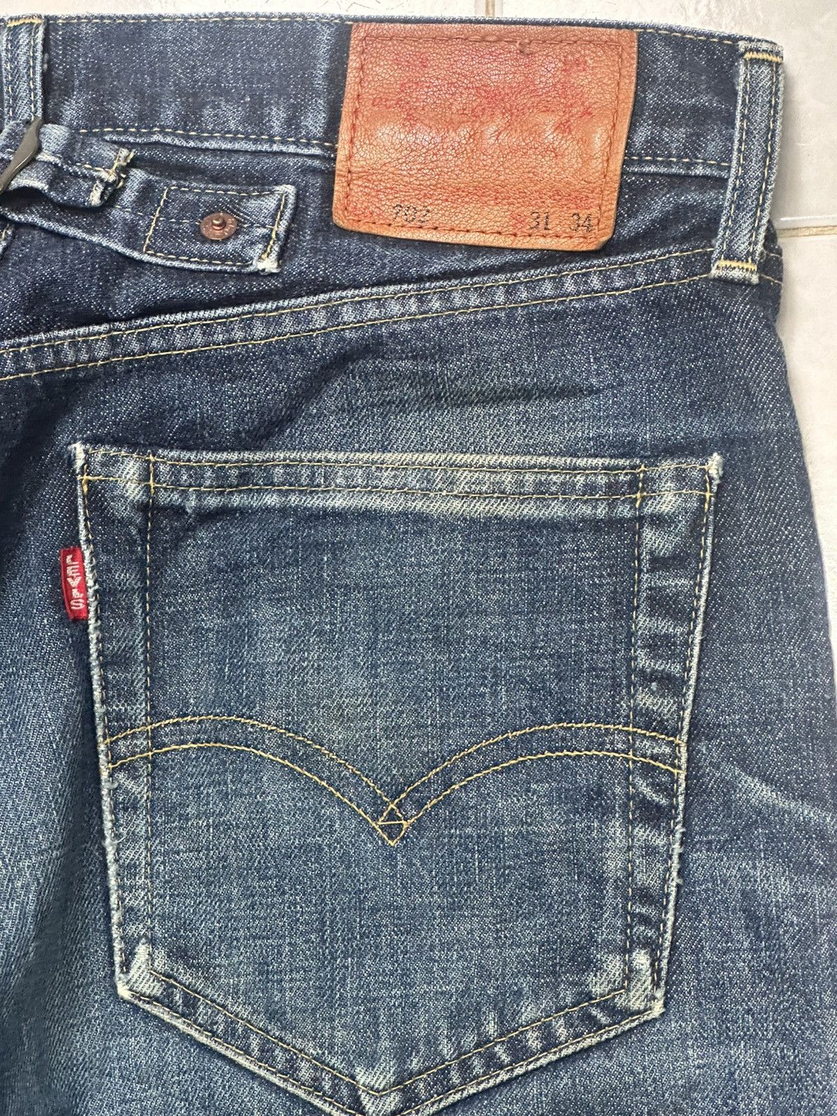 Levi's Vintage Levi’s 702XX Buckleback Selvedge Japan Jeans Big E Size US 31 - 8 Thumbnail