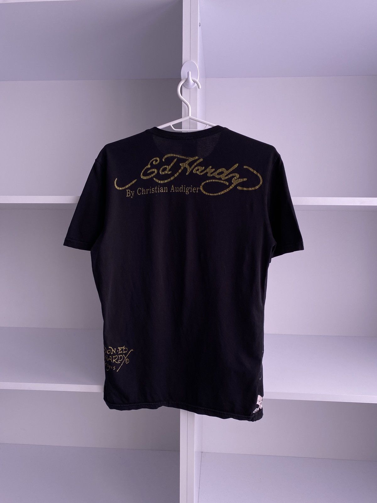 Ed Hardy × Vintage Vintage Ed Hardy Women’s tee shirt Y2k style Size M / US 6-8 / IT 42-44 - 8 Thumbnail