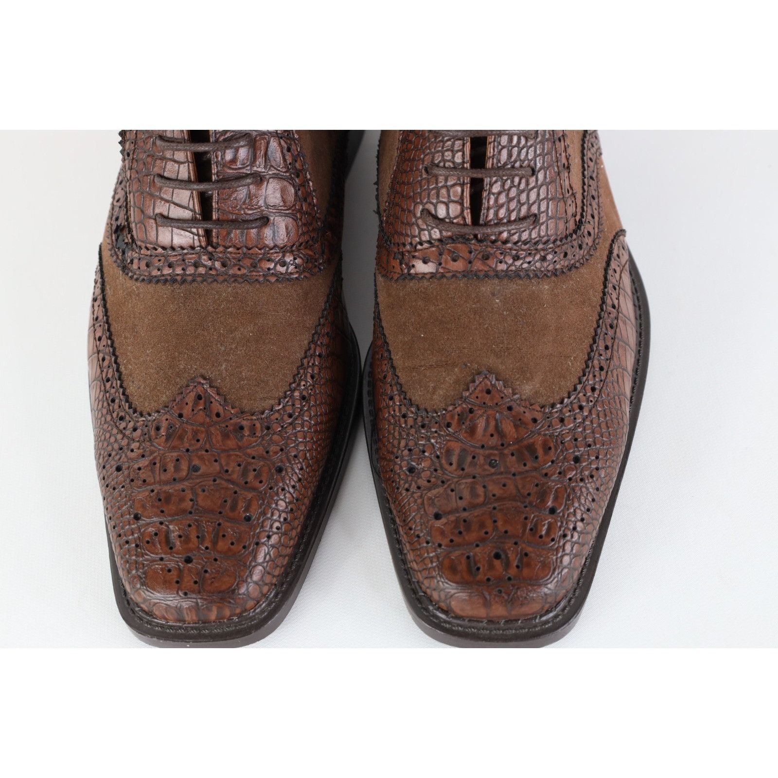 Vintage Vintage Suede Leather Faux Alligator Chukkas Boots Size US 9.5 / EU 42-43 - 3 Thumbnail