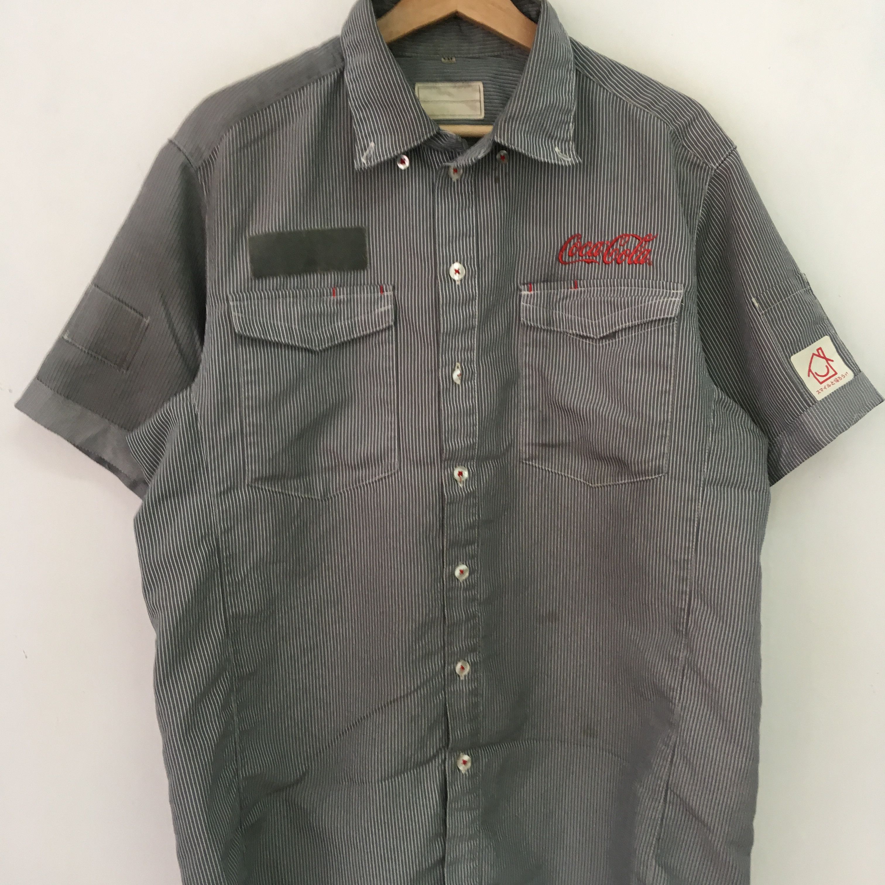 Coca Cola Vintage Heavy Used Coca Cola Convenience Worker Shirt Size US XXL / EU 58 / 5 - 3 Thumbnail