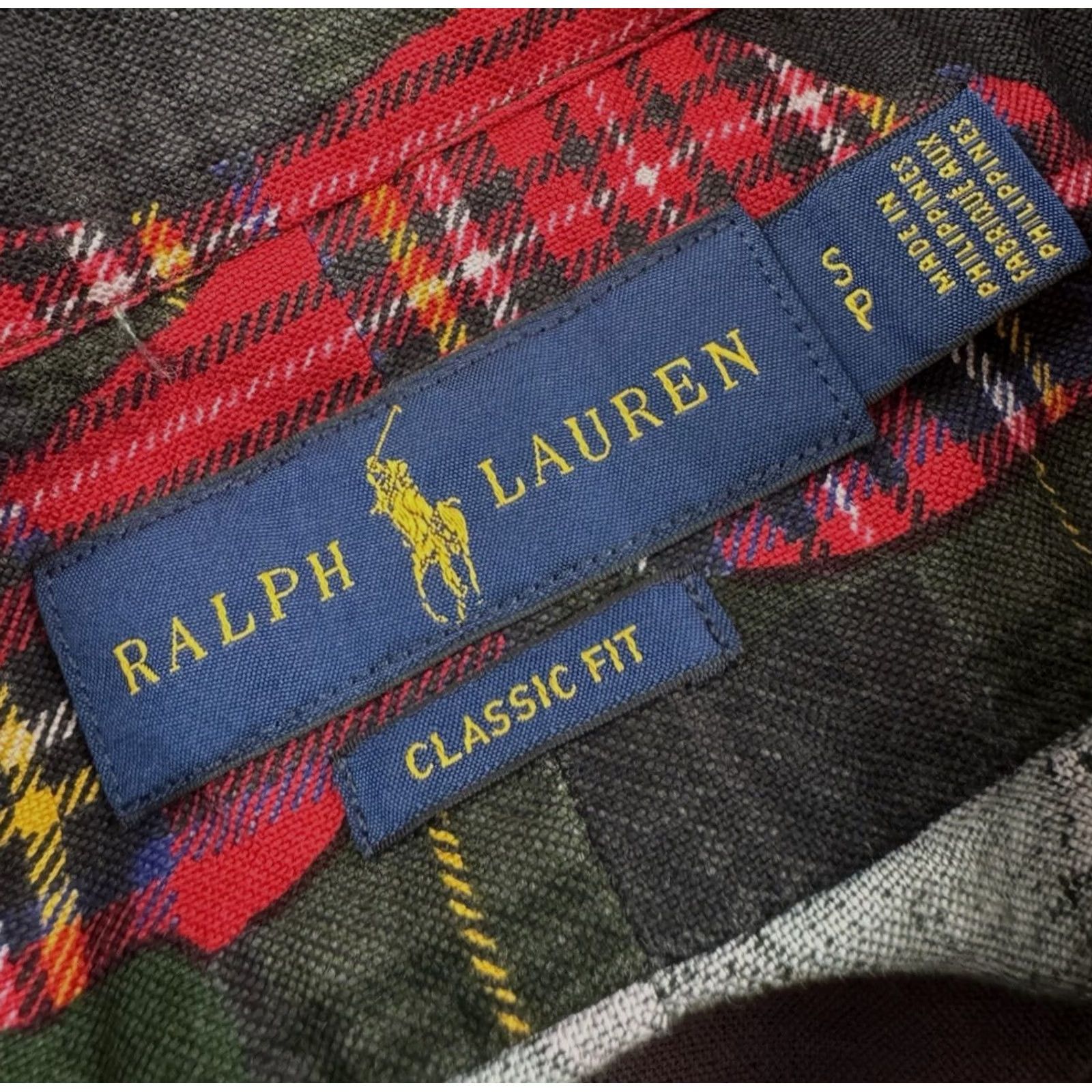 Ralph Lauren Ralph Lauren Camouflage / Plaid Embroidered Pony Mens S Shirt Size US S / EU 44-46 / 1 - 4 Thumbnail