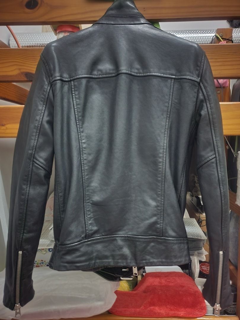 Allsaints AllSaints black leather biker jacket Size US XS / EU 42 / 0 - 6 Thumbnail