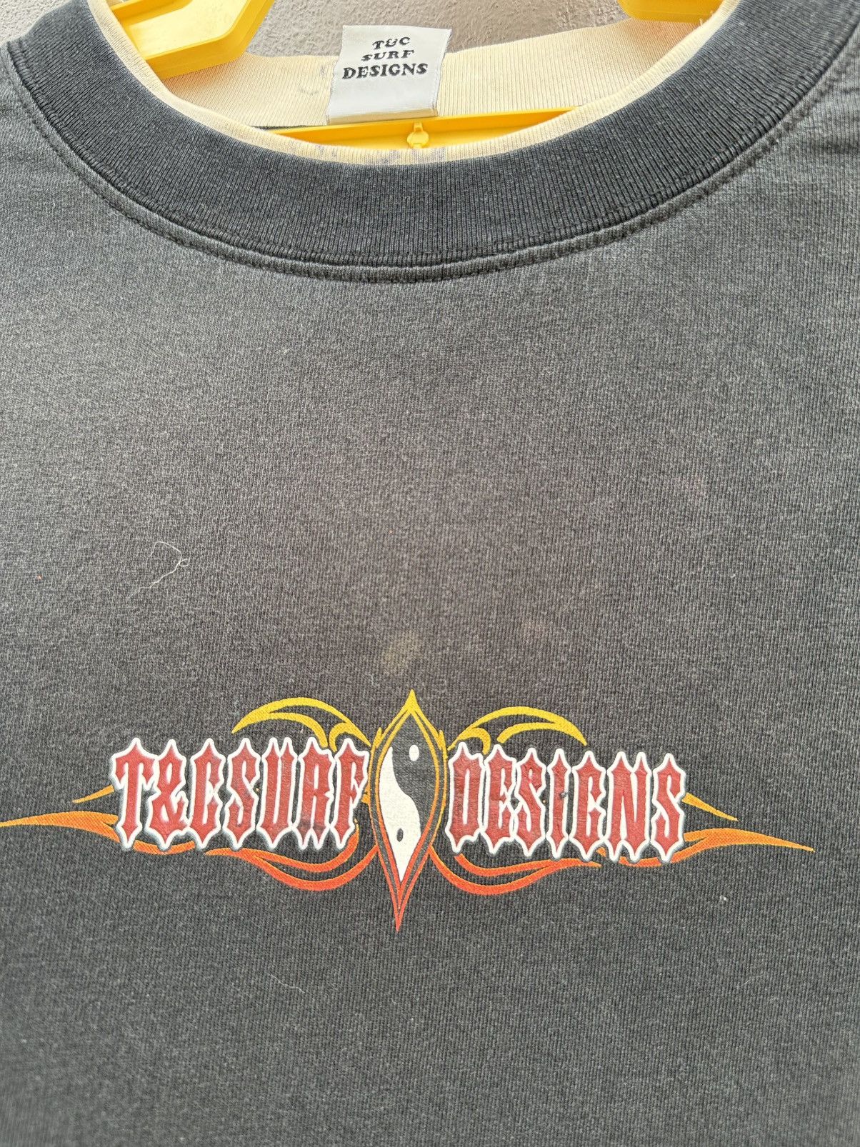 West Coast Choppers Thrashed Y2K T&C Surf Designs Flame Double Layer Grunge Tee Size US L / EU 52-54 / 3 - 16 Thumbnail