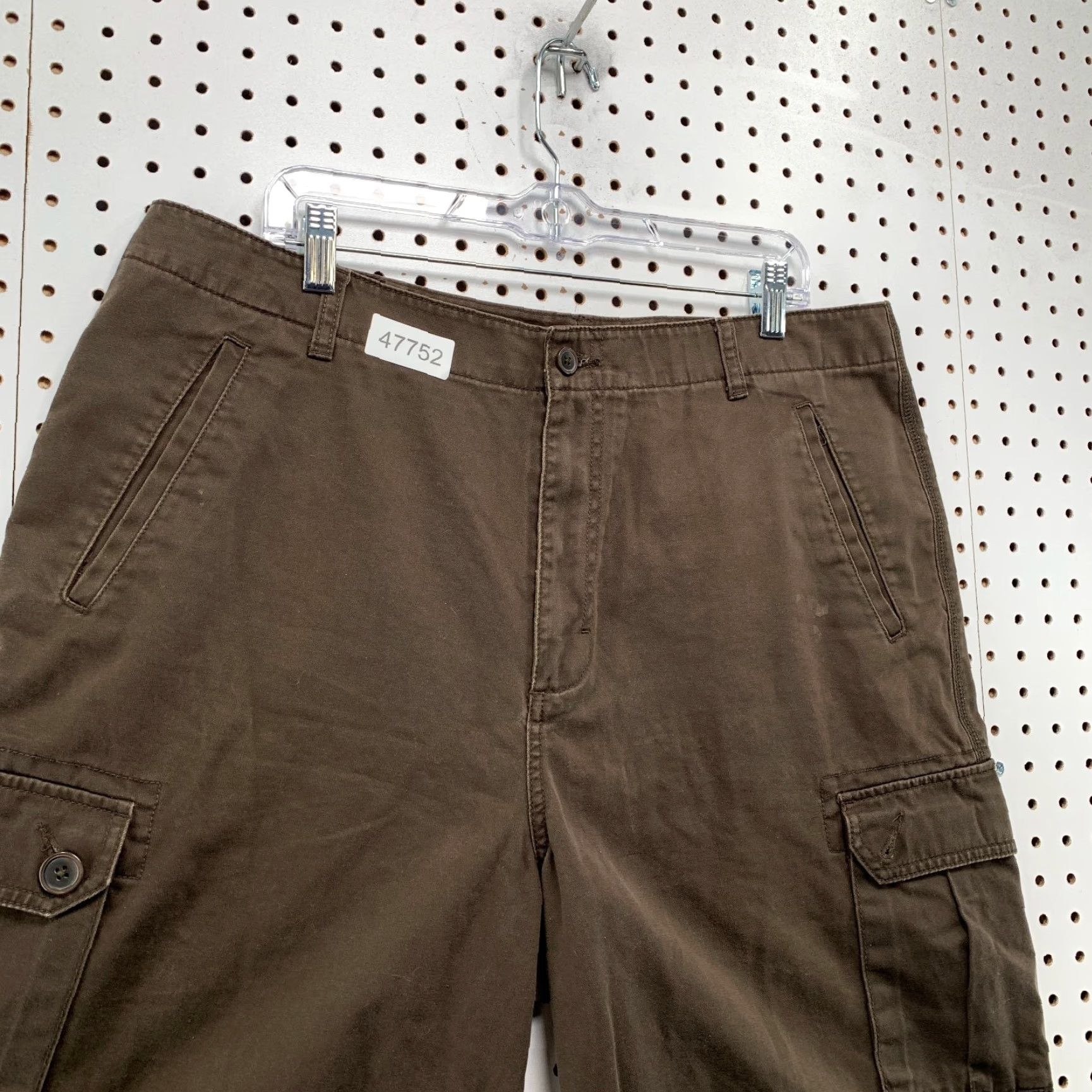 Vintage VINTAGE Structure Cargo Shorts Mens 38x9.5 Brown Utility Pockets 100% Cotton Size US 38 / EU 54 - 6 Thumbnail