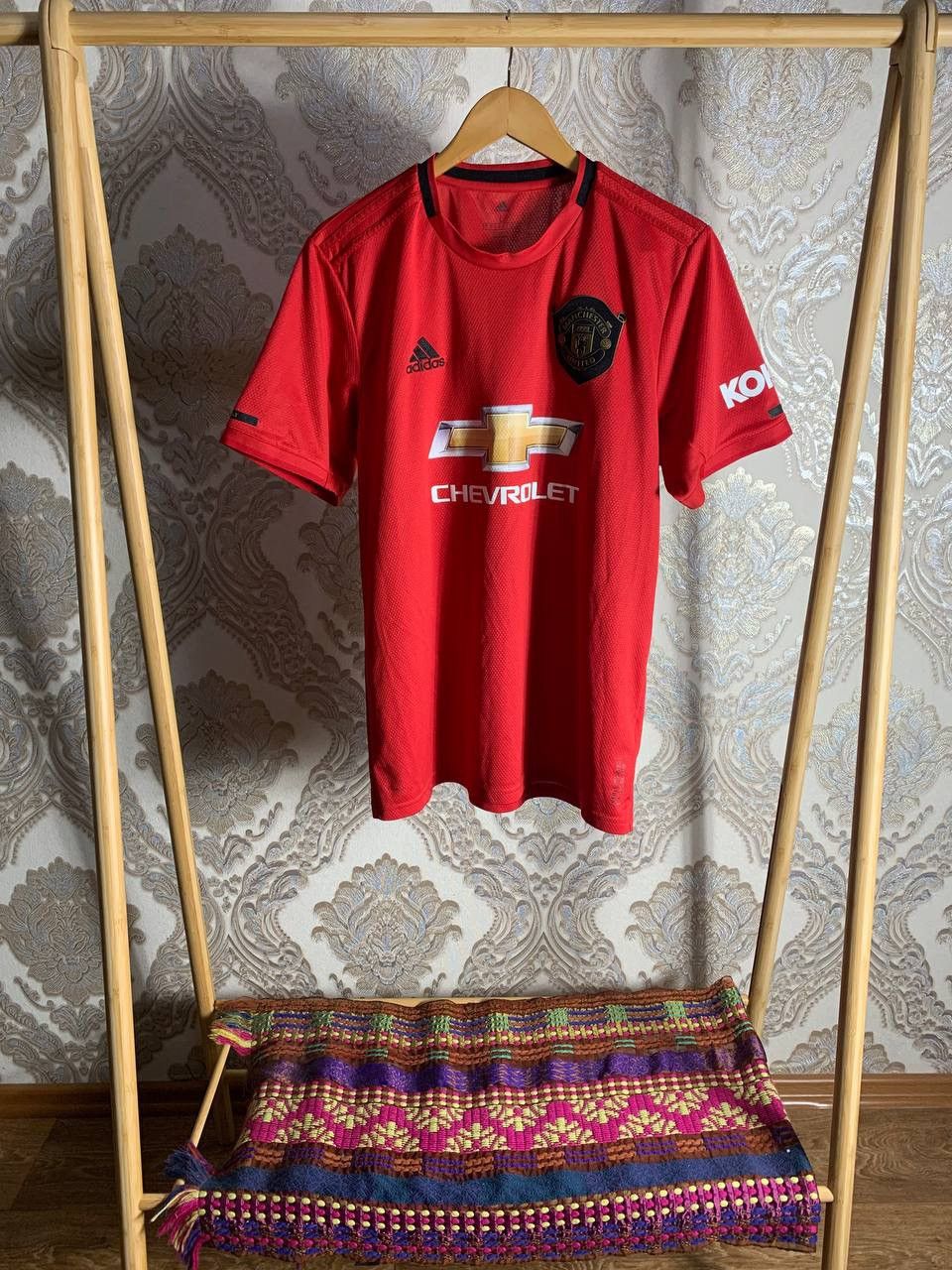 ADIDAS MANCHESTER UNITED 2019/20 SOCCER JERSEY HOME Y2K RARE