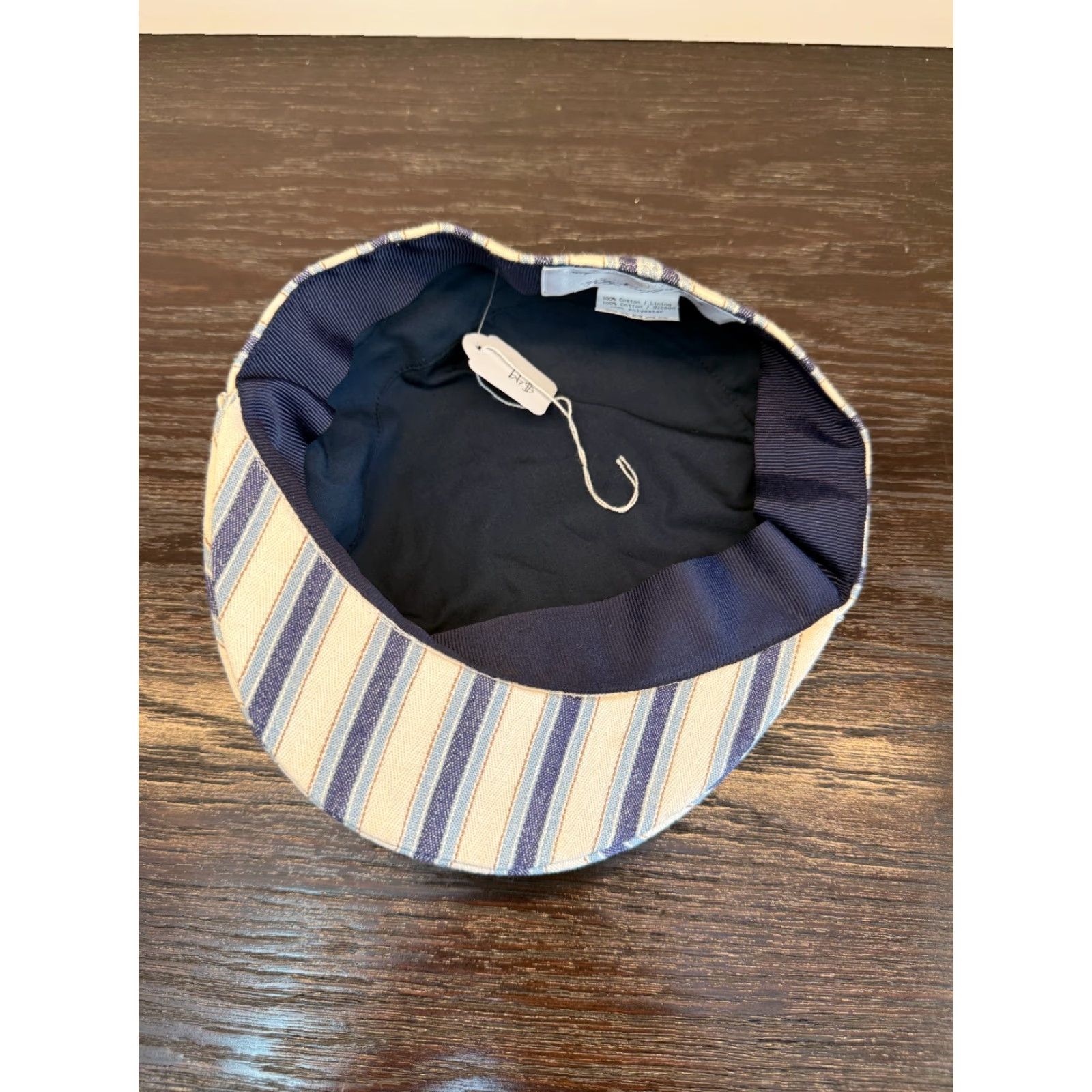 Vintage Anthony Peto Hat Mens Small Legionnaire Regency Navy Twill Cap - Made in France Size ONE SIZE - 6 Thumbnail