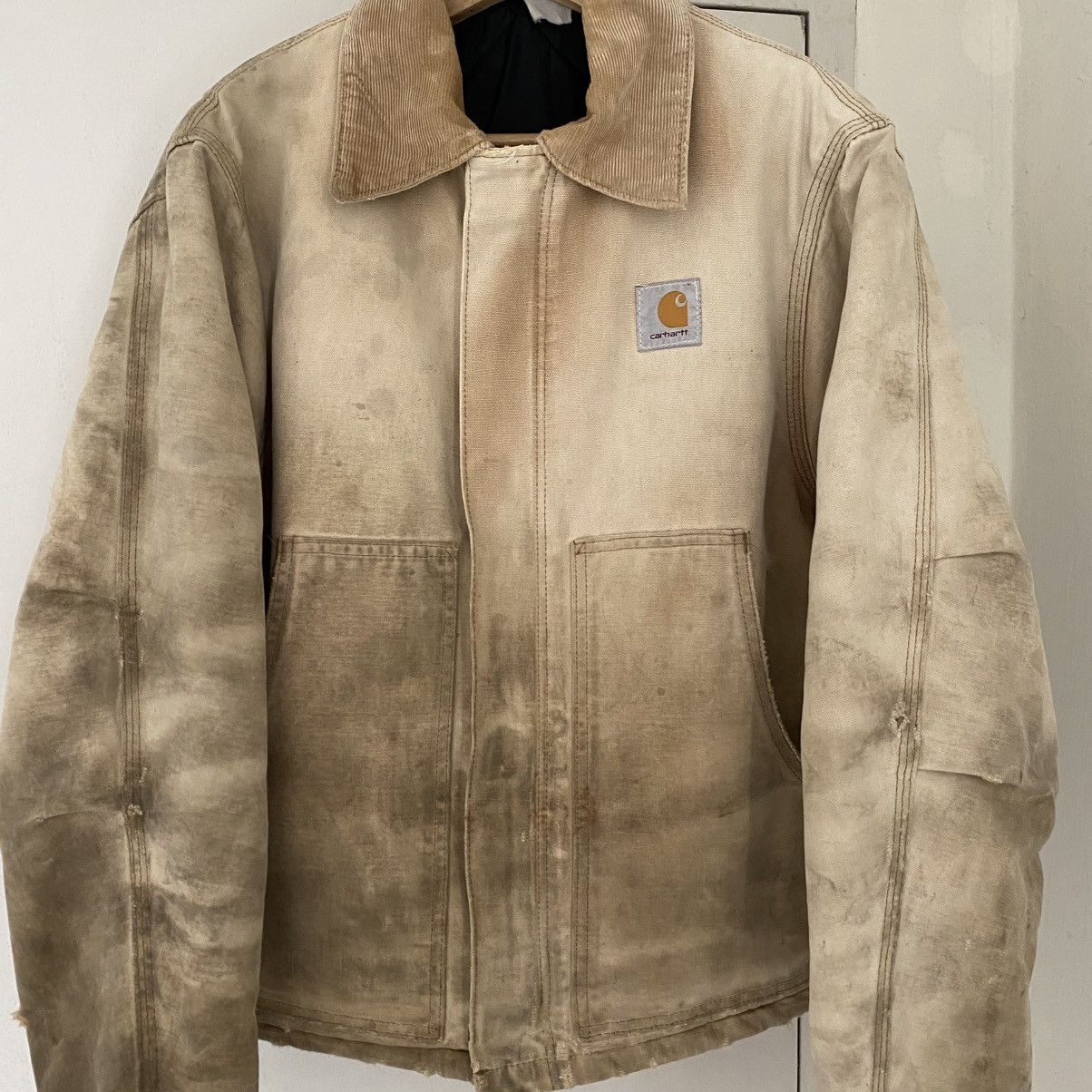 Carhartt Thrashed! VTG 90’s Carhartt Arctic Faded Dirty Work Jacket Size US M / EU 48-50 / 2 - 3 Thumbnail