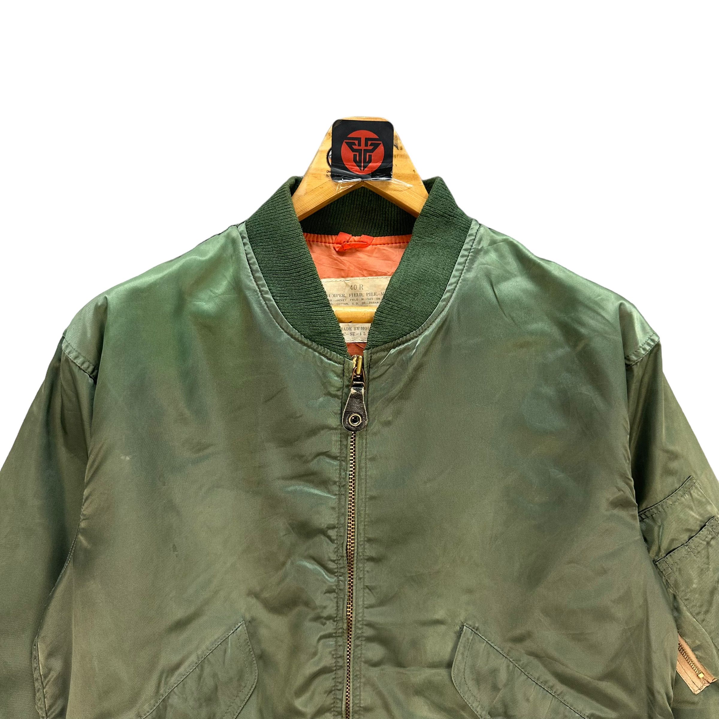 Vintage TRASHED VINTAGE HOUSTON MA 1 BOMBER JACKET #7480-148 Size US M / EU 48-50 / 2 - 2 Thumbnail