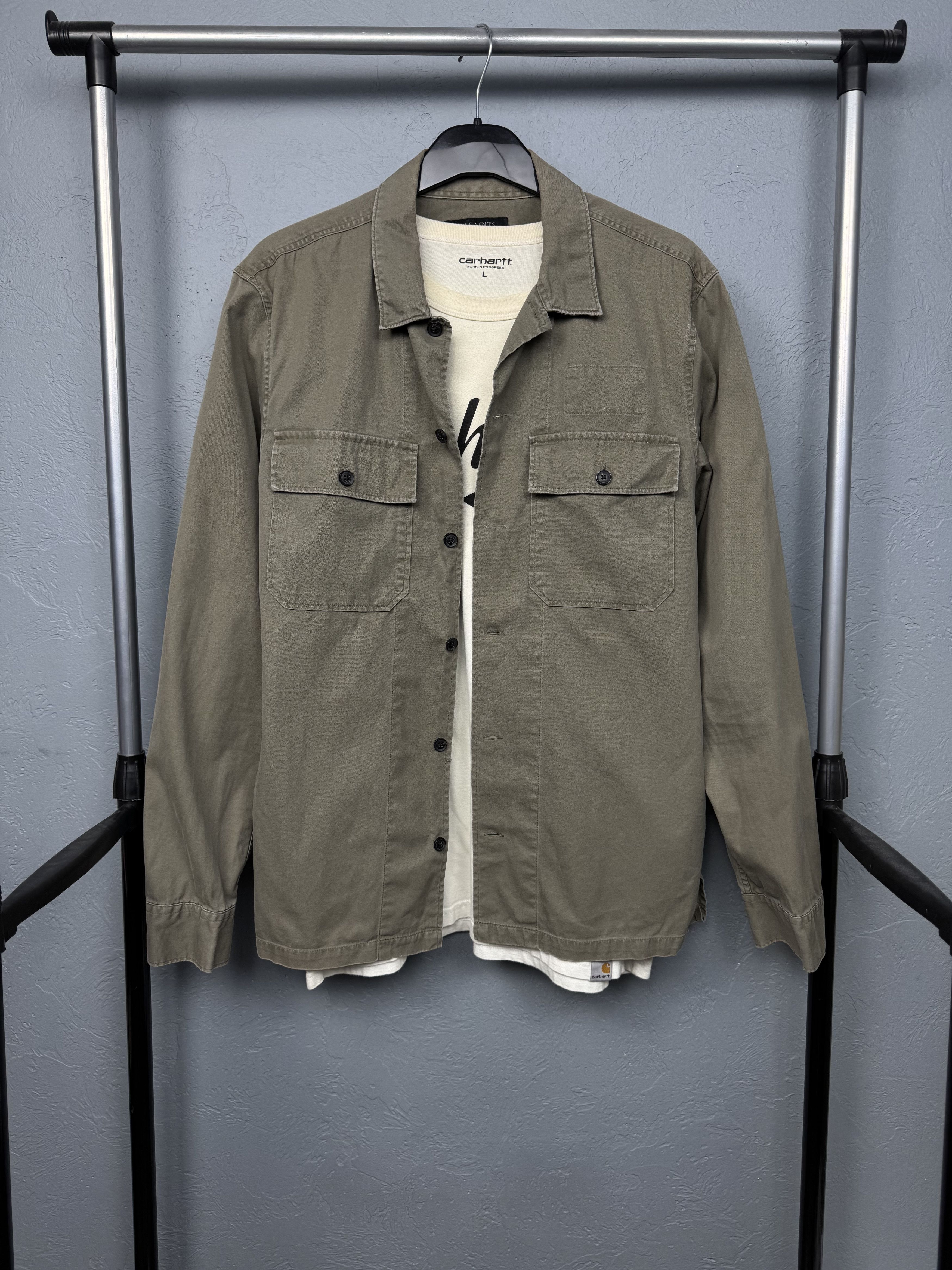 Allsaints Allsaints Mens Fearnot LS Shirt Y2K Overshirt Jacket Size US L / EU 52-54 / 3 - 1 Thumbnail