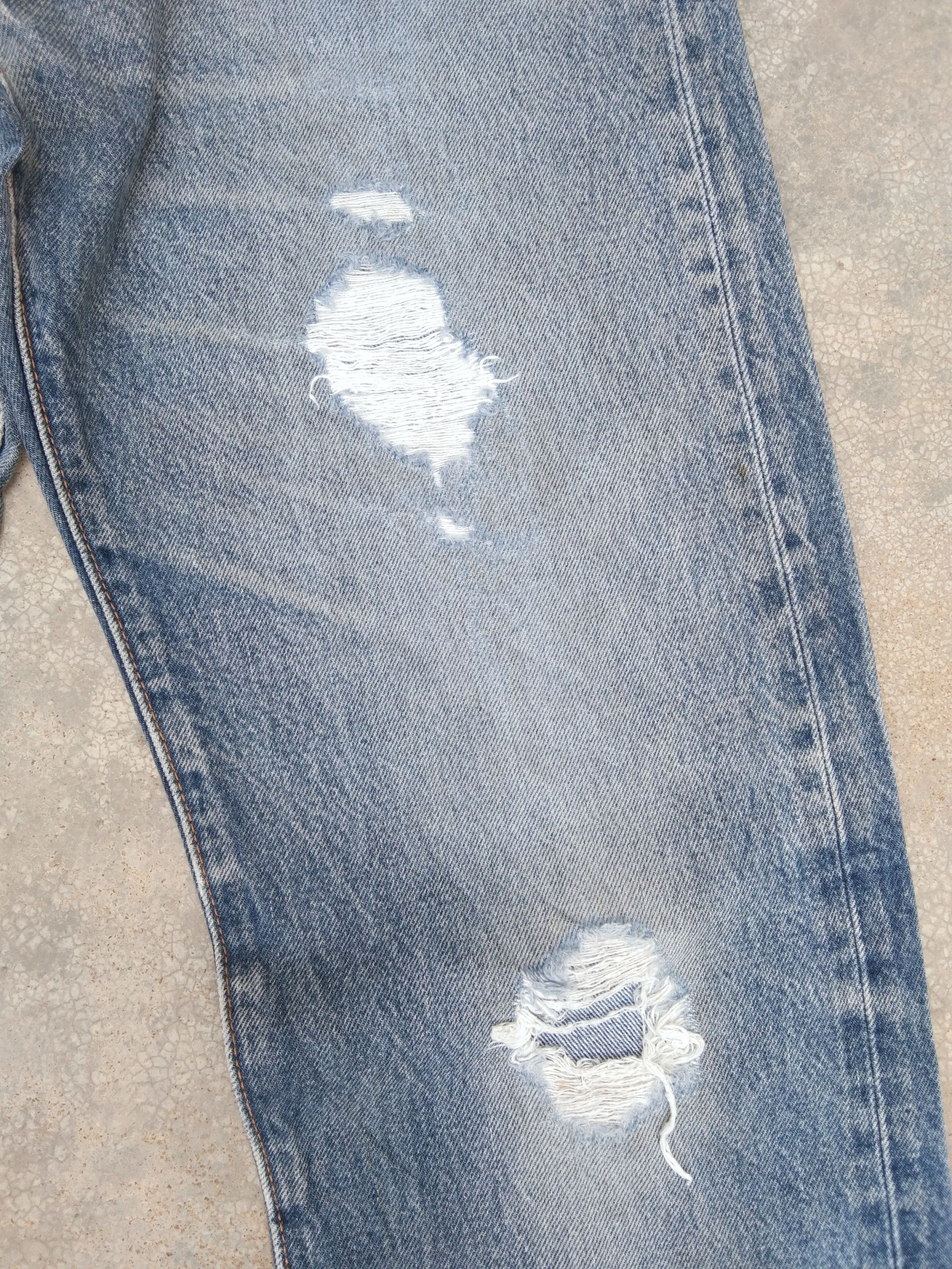 Levi's × Vintage Vintage Levis 501 Distressed Jeans 34x36 Size US 34 / EU 50 - 6 Thumbnail