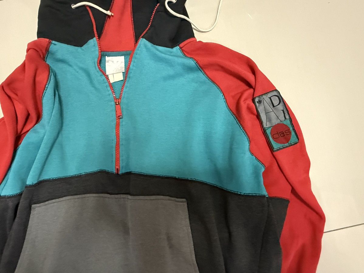 Adidas 80s Vintage Adidas Colourblock hoodie Size US M / EU 48-50 / 2 - 2 Thumbnail