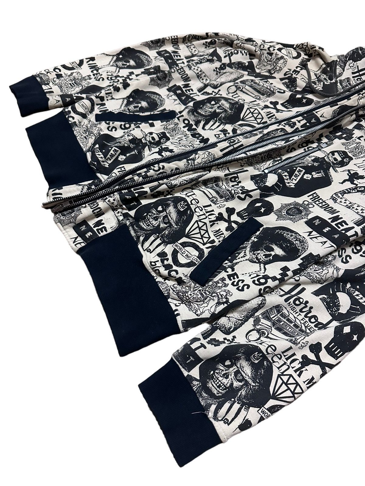Hysteric Glamour 🇯🇵 World Wide Love OVP Skulls Punk Rock Hoodie Size US S / EU 44-46 / 1 - 5 Thumbnail