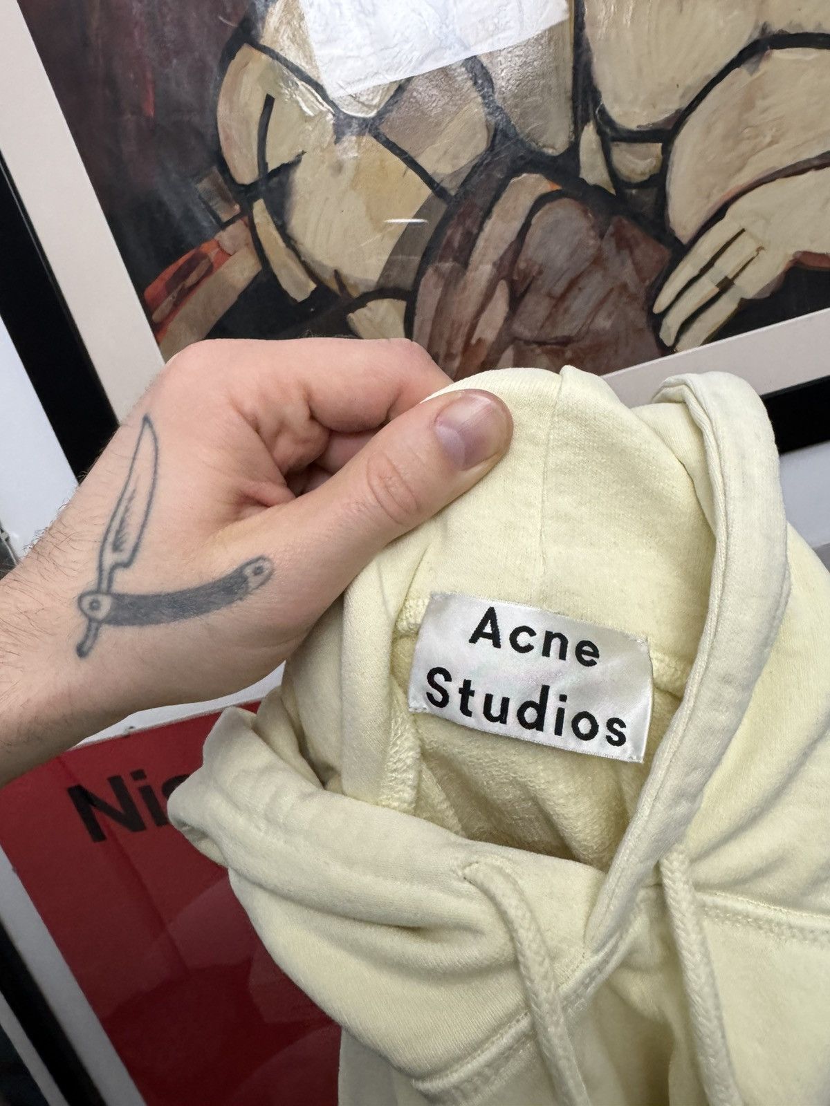 Acne Studios Acne Studios Hoodie Cropped Boxy Fit Oversize Center Logo Size US XS / EU 42 / 0 - 4 Thumbnail