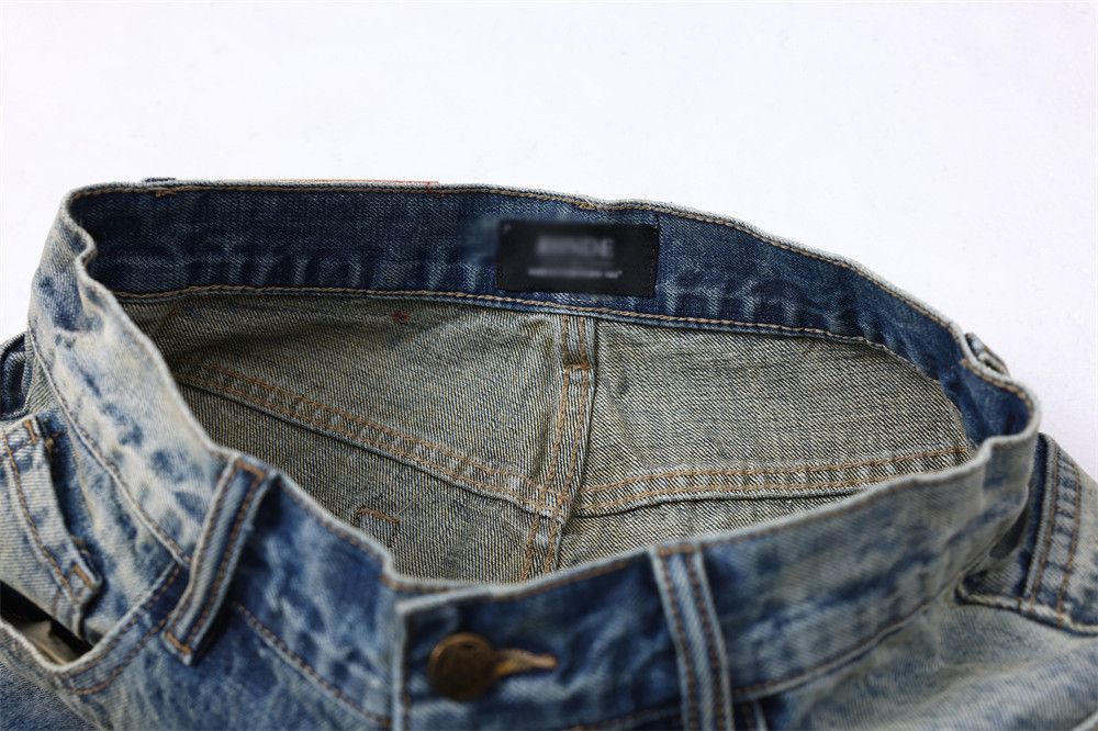 Japanese Brand × Jean Street punk distressed loose wide-leg gradient washed jeans Size US 32 / EU 48 - 5 Thumbnail