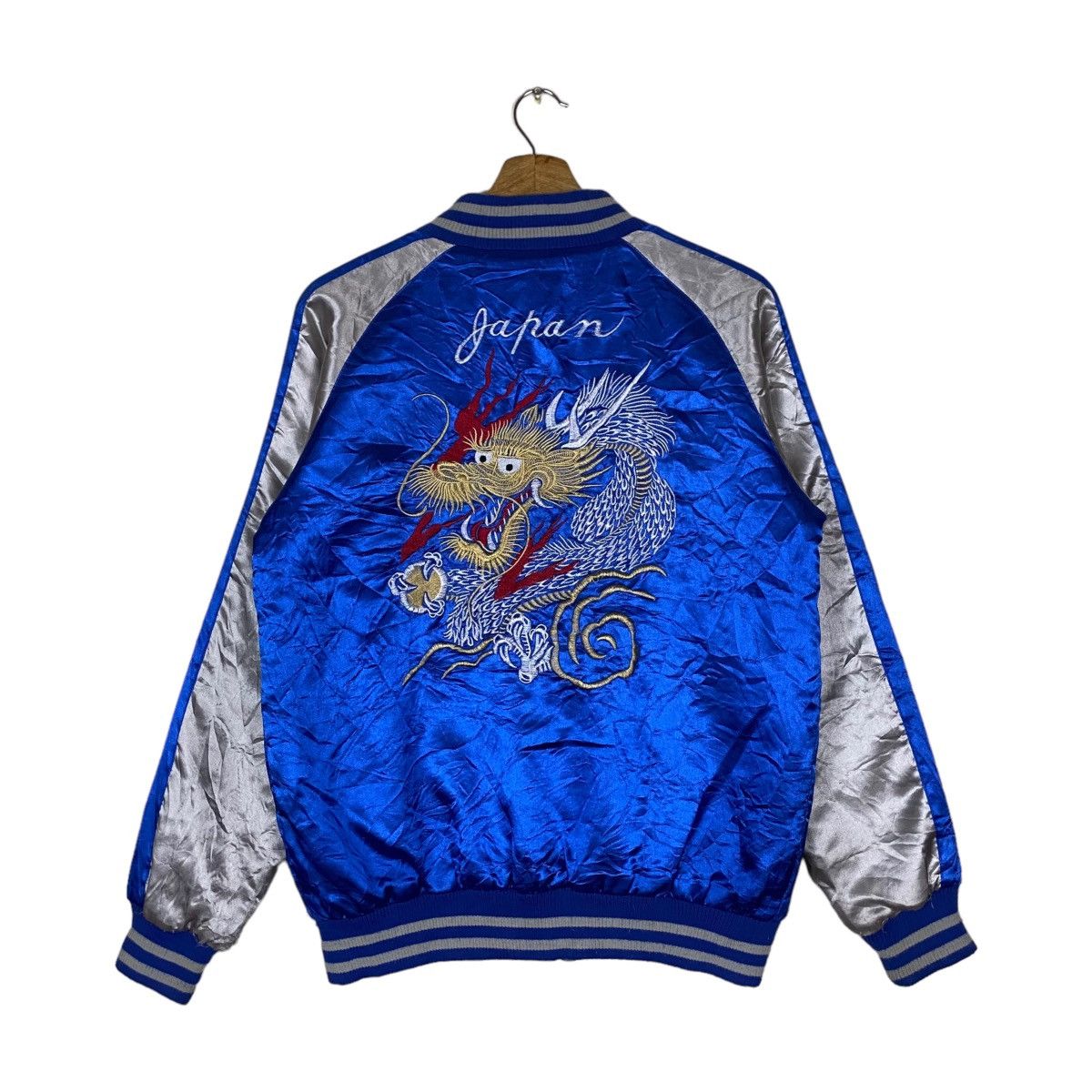 Vintage Jimmy Dragon Full Zipper Embroidery Japan Sukajan