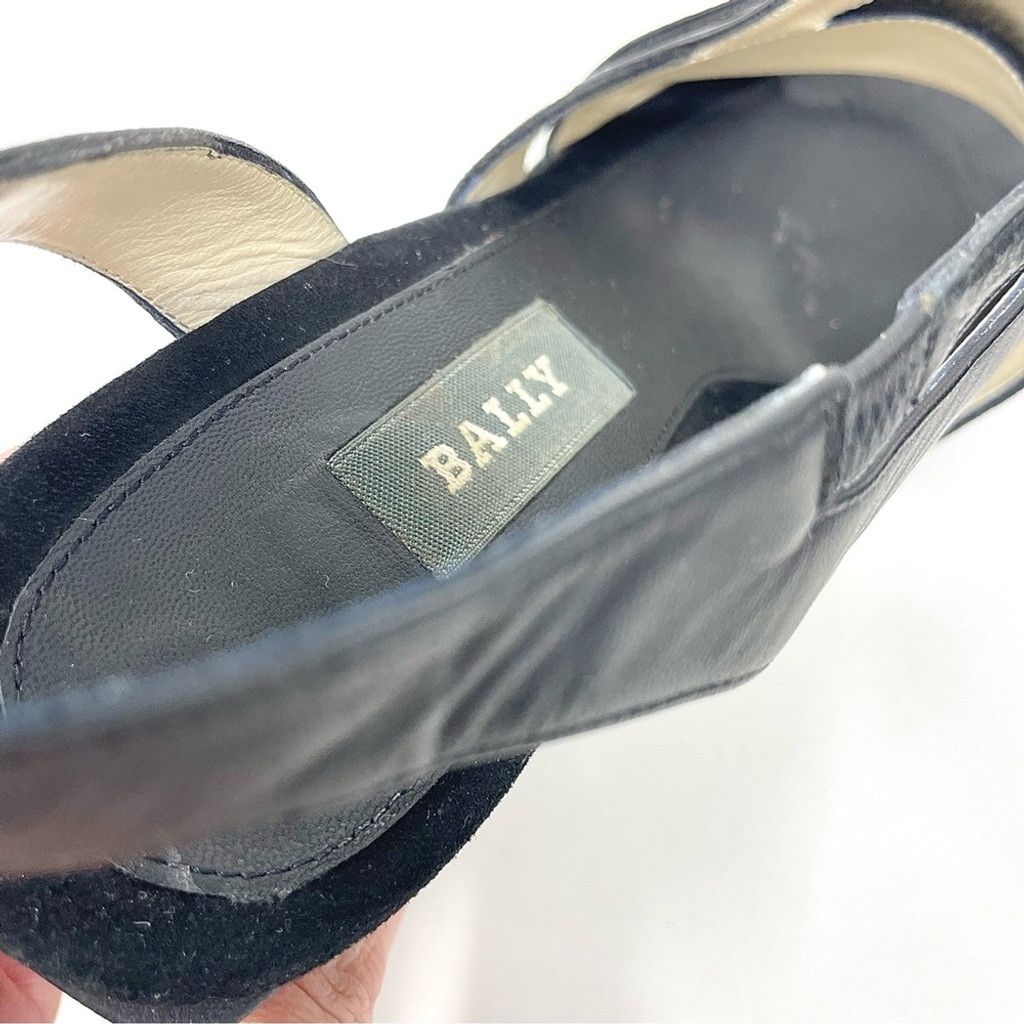 Bally Bally Salisa Black Square Toe Heeled Sandals Size 8.5 Size US 8.5 / IT 38.5 - 8 Thumbnail