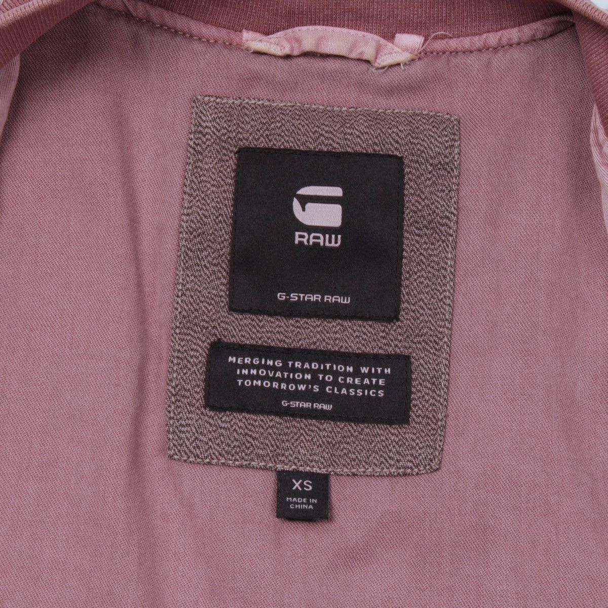 Designer × G-Star G-STAR RAW Chopper Slim Garment Dyed Pink Bomber Size XS / US 0-2 / IT 36-38 - 20 Thumbnail