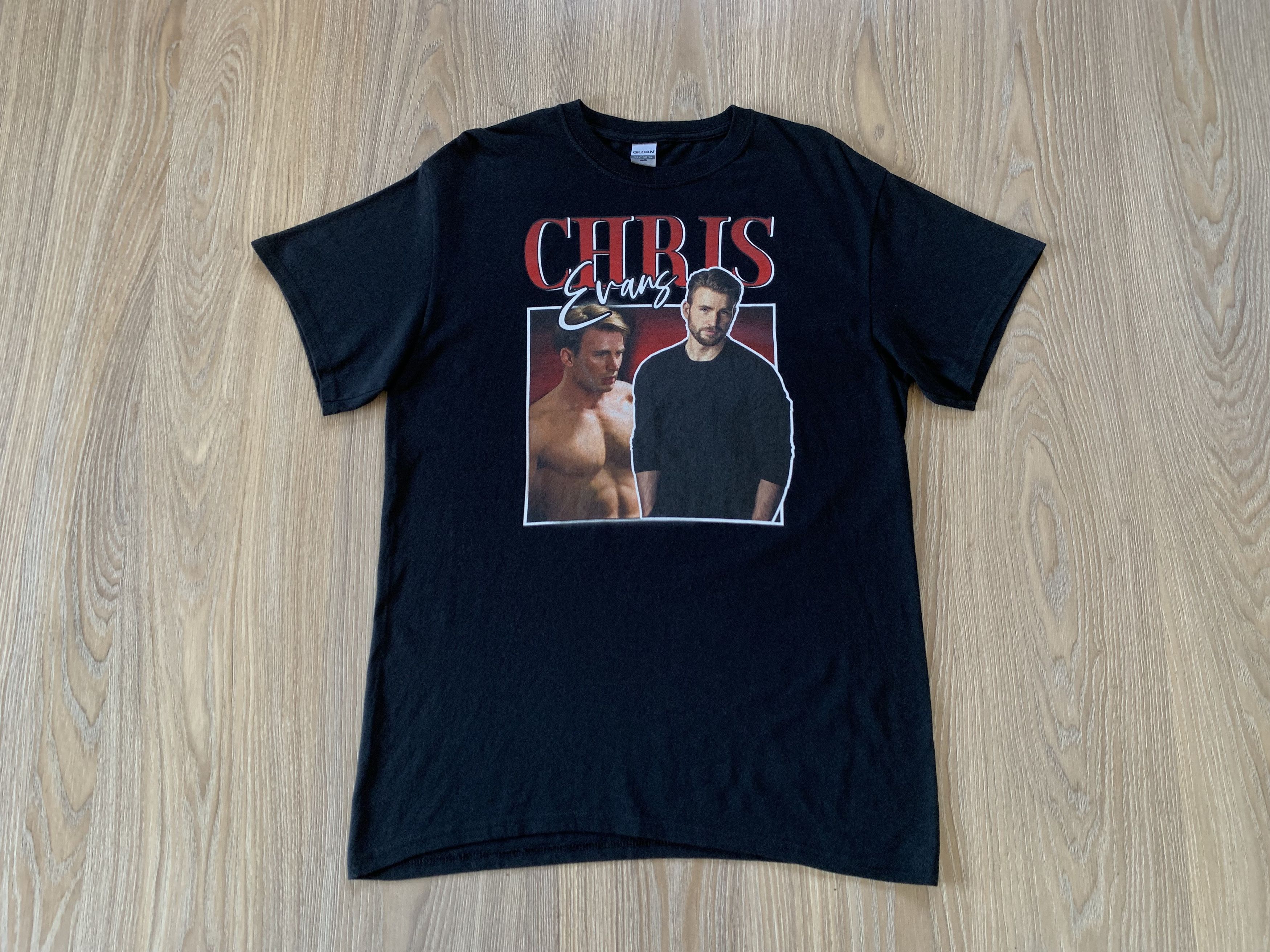 Gildan Rare Chris Evans Vintage Printed T-Shirt Size US M / EU 48-50 / 2 - 2 Thumbnail