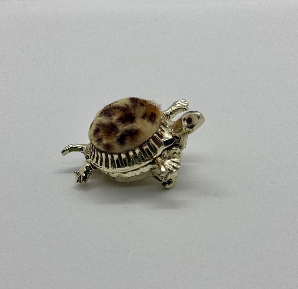 Other Vintage Turtle Trinket Box Brooch 1960's Hinged Opening Size ONE SIZE - 1 Thumbnail
