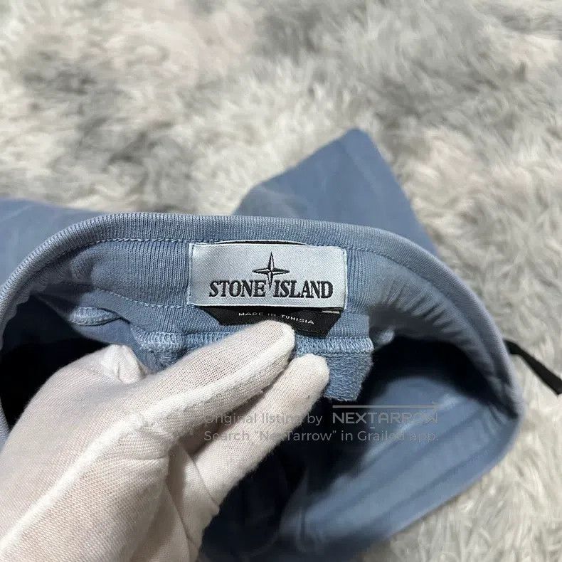 Stone Island Stone Island size S Washed Short Pants Sweatpants Blue S S Size US 27 - 4 Thumbnail