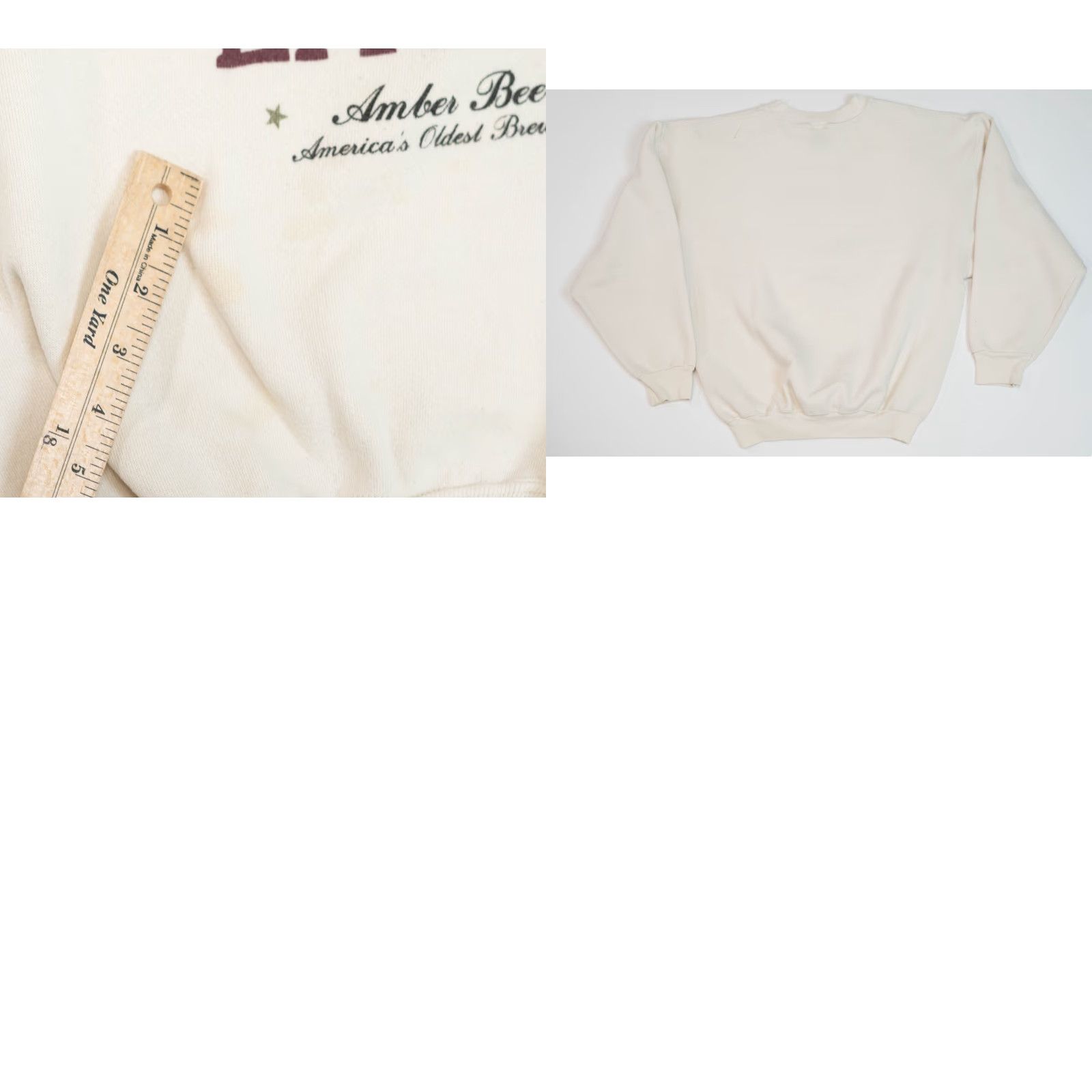 Vintage VINTAGE Yuengling Beer Brewery Eagle Crewneck Sweatshirt White Size Large Size US L / EU 52-54 / 3 - 9 Thumbnail