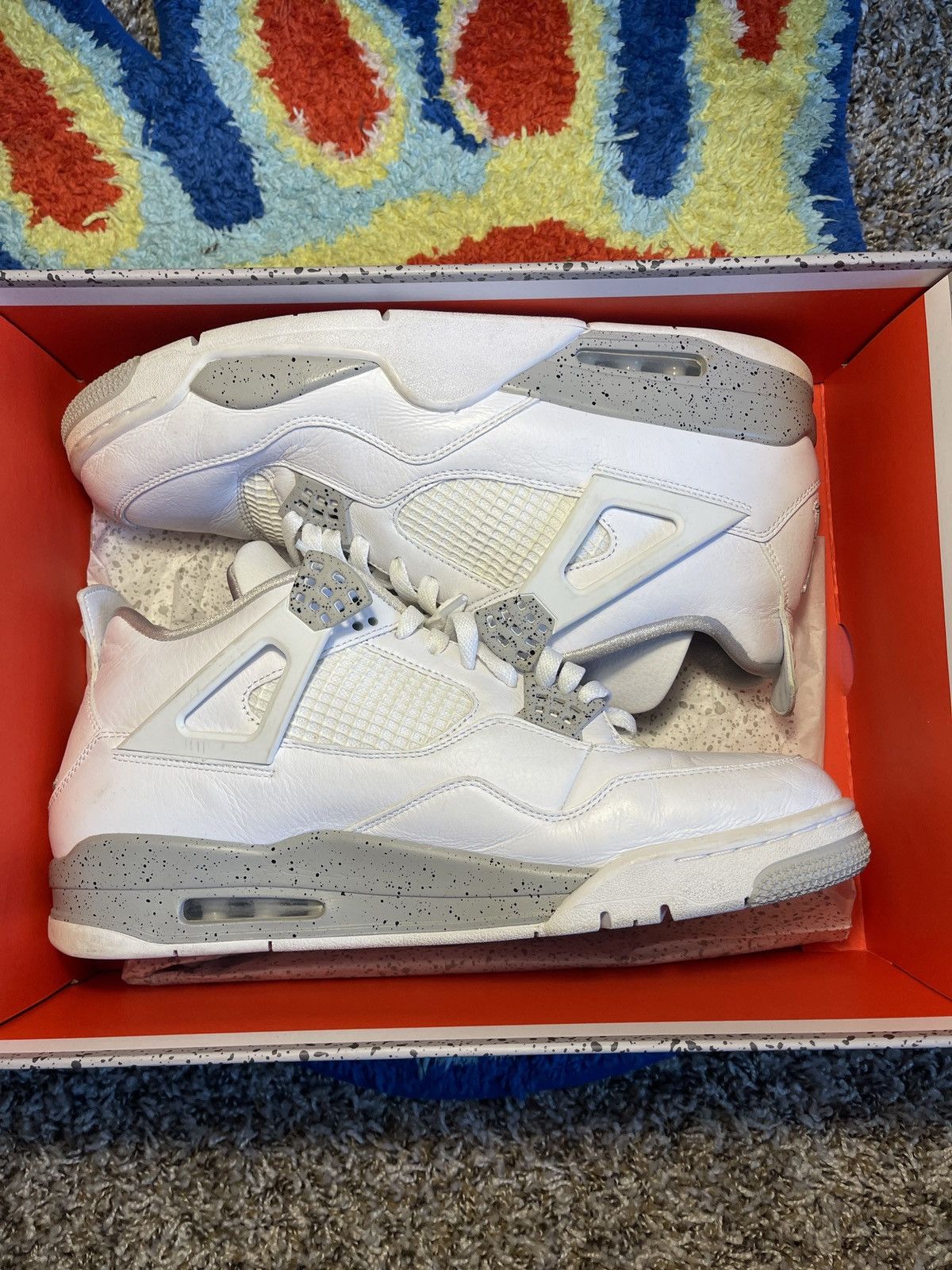 Jordan Brand Air Jordan 4 Retro White Oreo Size US 13 / EU 46 - 2 Thumbnail