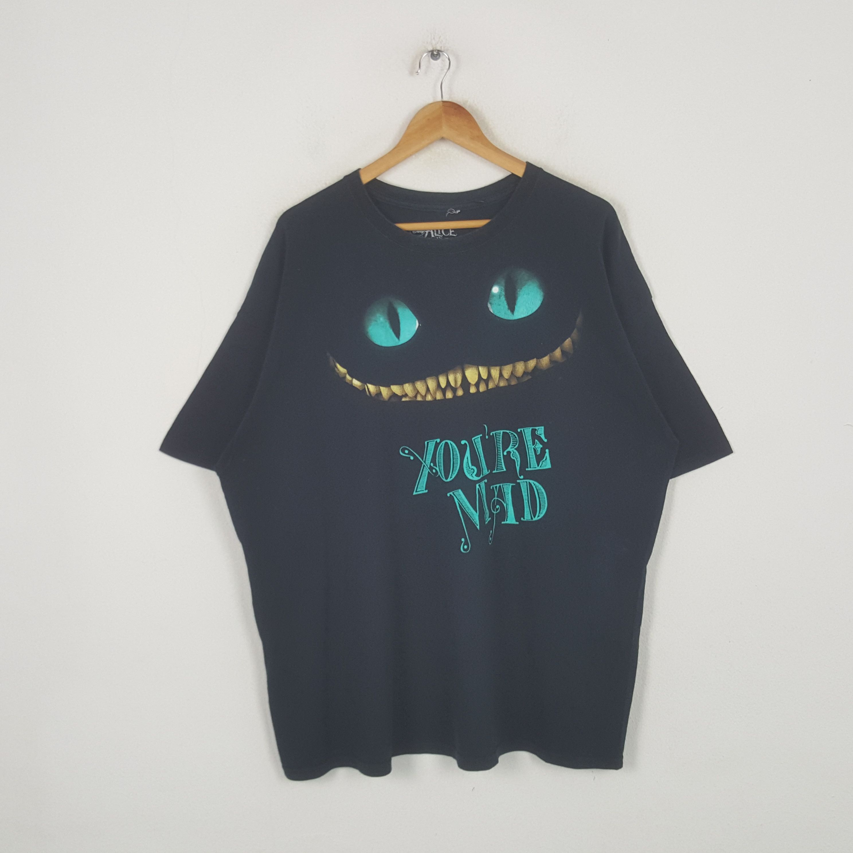 Disney Vintage Alice in Wonderland You're Mid Cartoon Tshirt RR26 Size US XXL / EU 58 / 5 - 1 Thumbnail