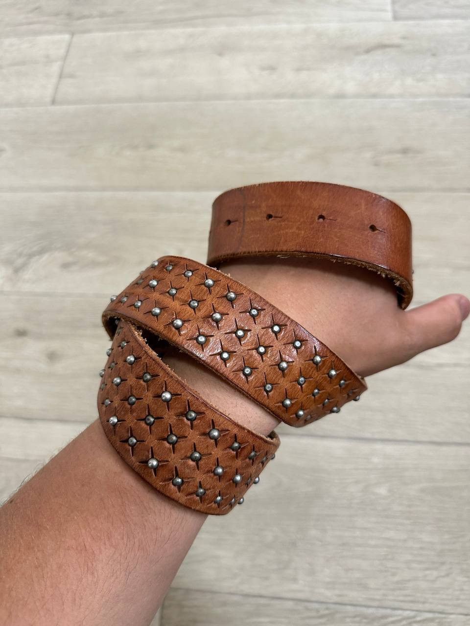 Vintage Hüftgold Berlin Studded Leather Belt Vintage Western 90 Size ONE SIZE - 2 Thumbnail